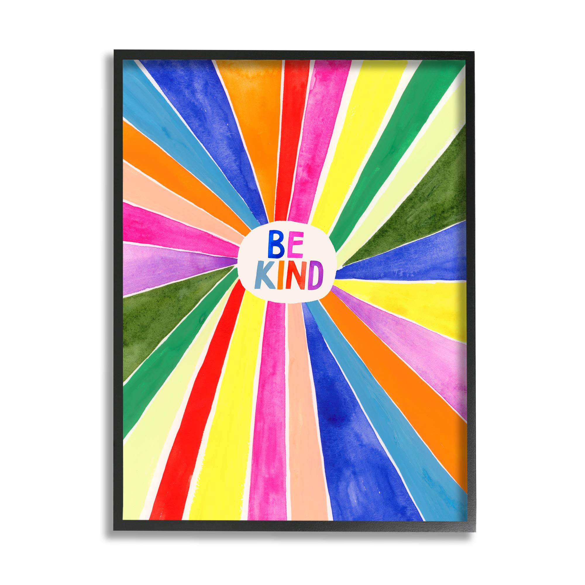 絵画 BE KIND Amazon.co.jp: Stupell Industries Be Kind Phrase レインボー