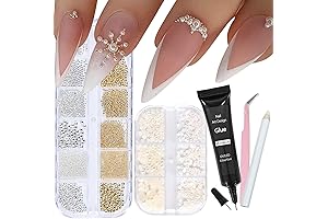 Exquisite Nail Radiance: Nail Rhinestones and Pearls for Dazzling Nail Designs