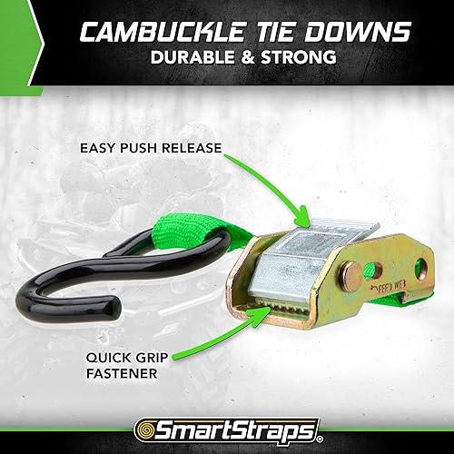 Miniatura 3 de SMARTSTRAPS - Cuerda estándar de Bungee, paquete de valor (20 unidades), asegura carga ligera como enfriadores, equipaje y latas de gas, versátiles