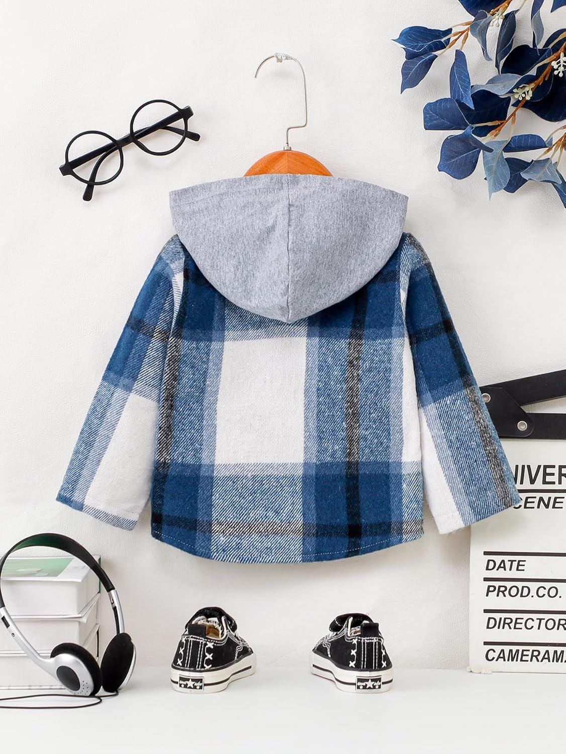Baby Toddler Boys Long Sleeve Shirt Flannel Buffalo Plaid Shirts Button Down Jacket Top Outfit Fall Winter Clothes - Image 4