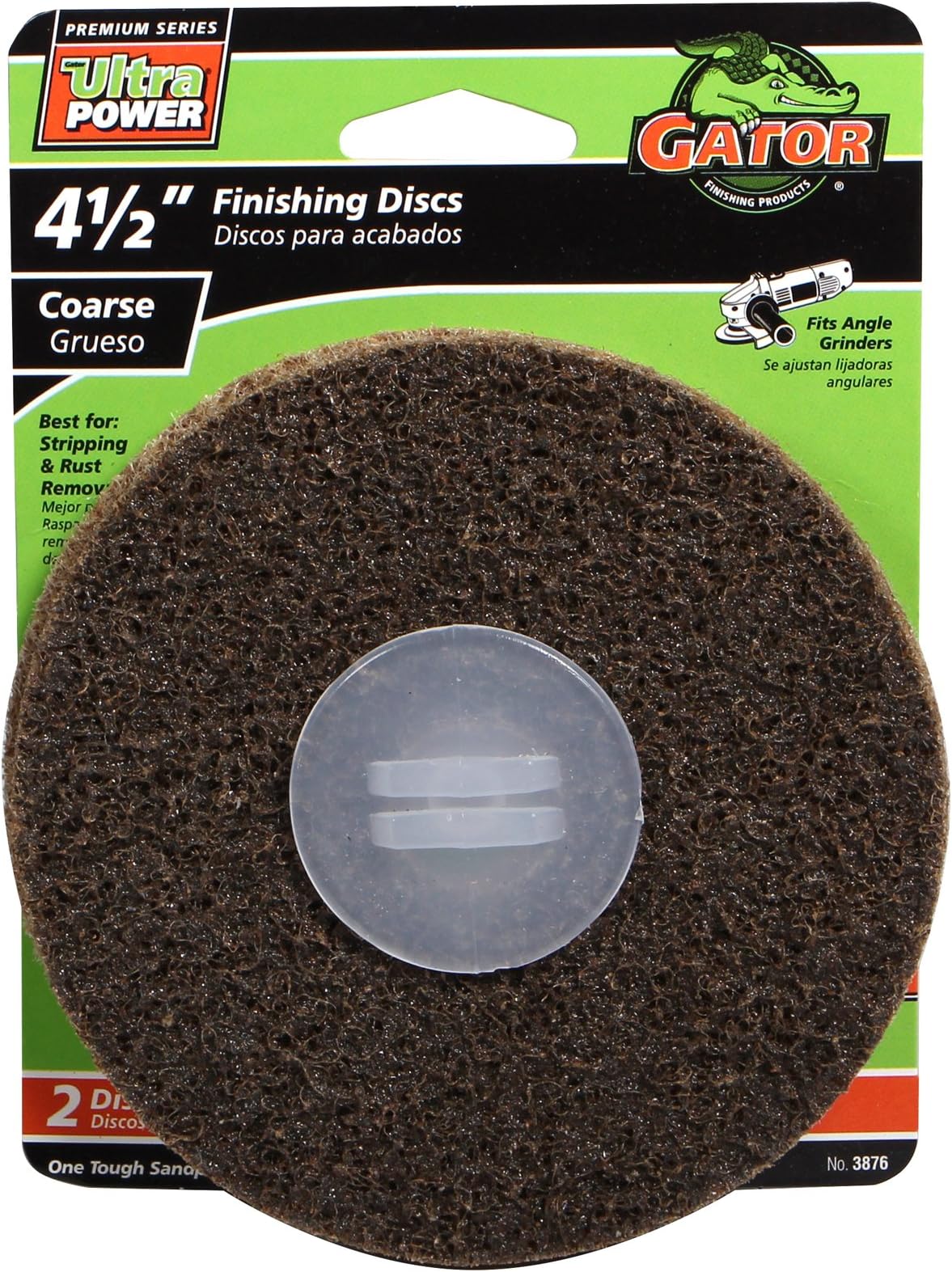 Gator Finishing 3876 Coarse Surface Conditioning Disc (2 Pack), 4.5"