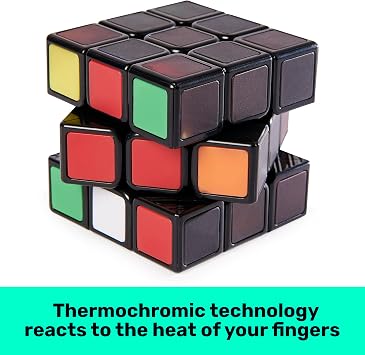 Ideal Rubik's Phantom: Touch, Reveal, Solve Colour Reveal Cube Brainteaser Puzzles Ages 8+ 11163 One Size