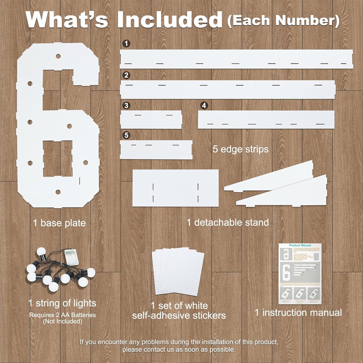 4FT Marquee Numbers 50 Light Up Sign 50th Birthday Decorations Large DIY