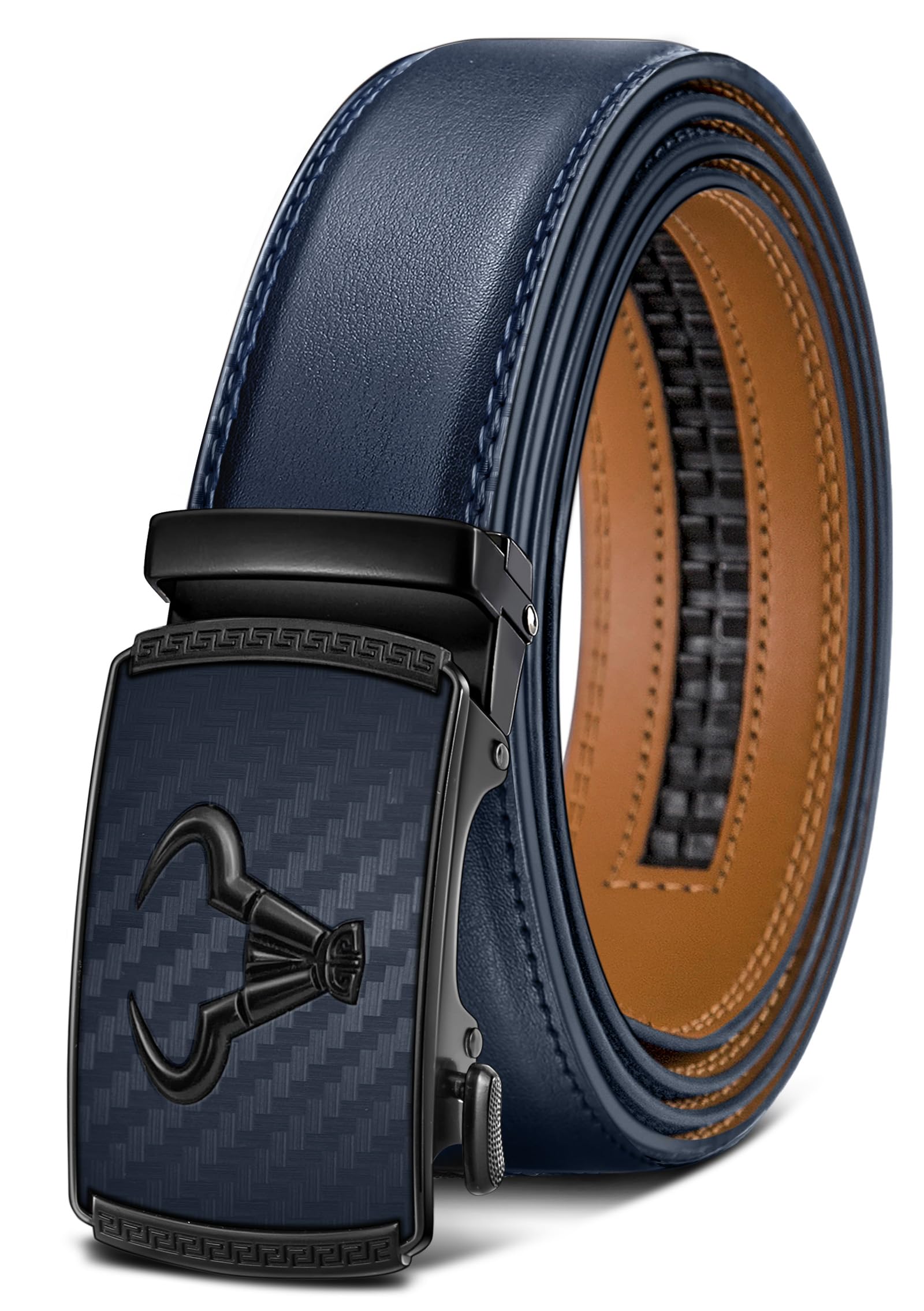 BULLIANT Men's Belt – Ratchet Leather Belt for Men Dress and Casual Pants Jeans 1 3/8"