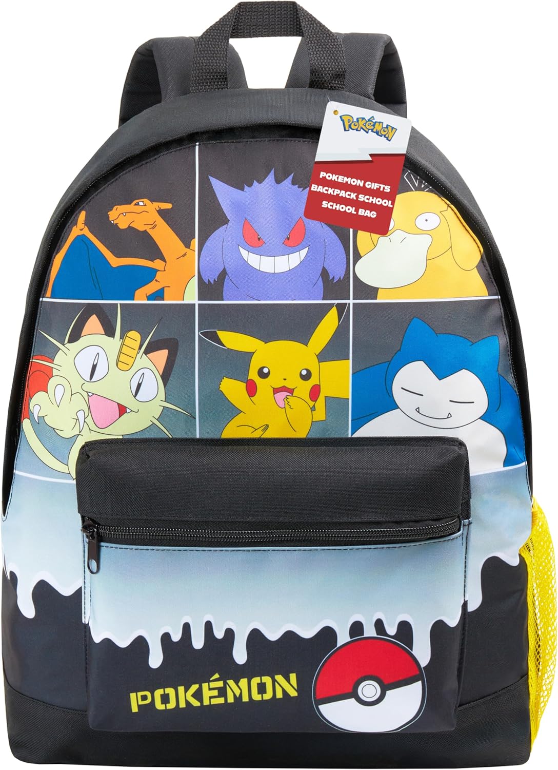 Pokémon Sac a Dos Enfant Ado Pikachu Pokeball Sac Ecole avec Poches Zippées Cartable Scolaire pour Sports Voyage Anime Cadeau Enfant