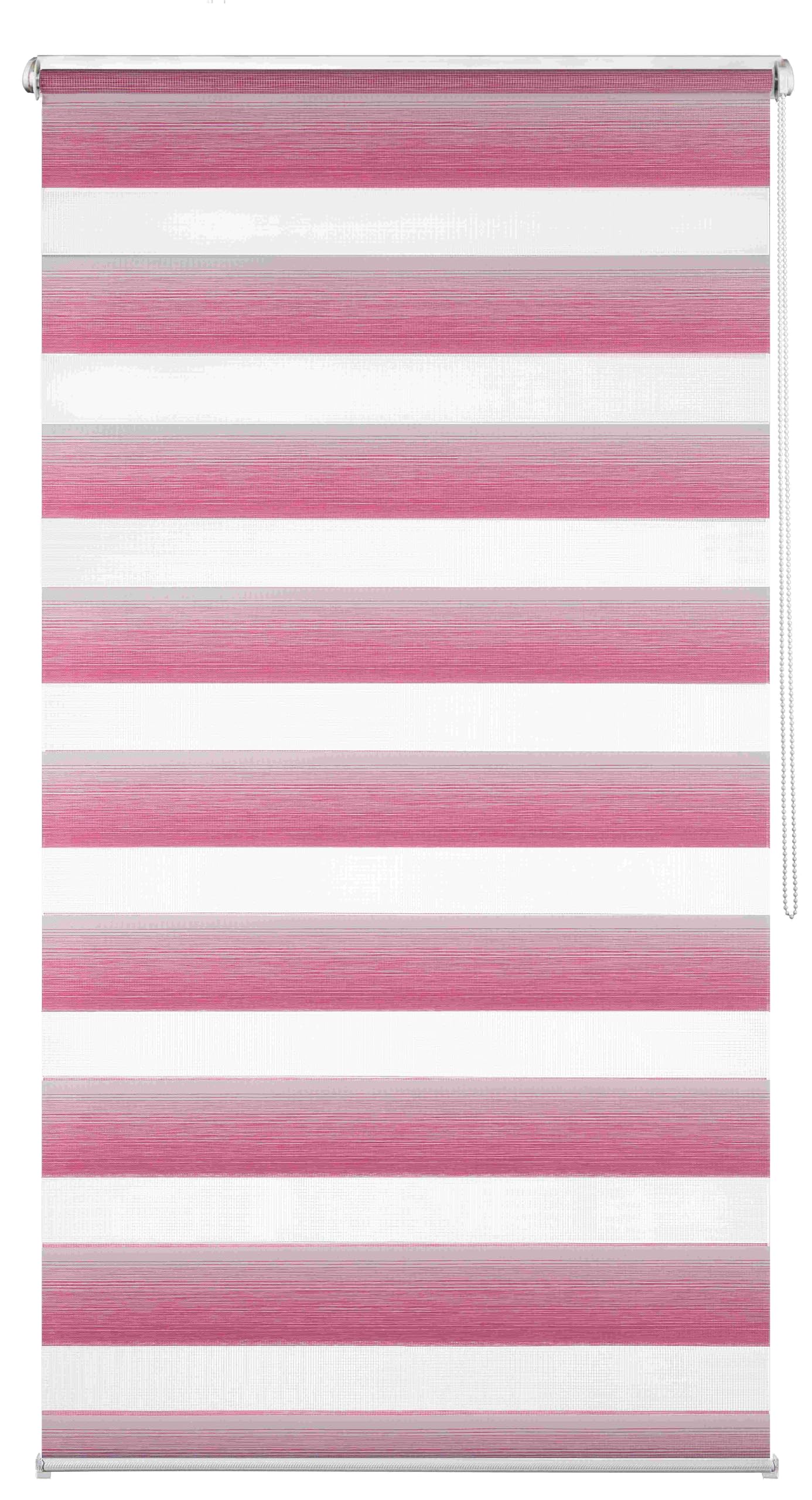 Khome K-Home® Klemmfix Doppelrollo Madrid ohne Bohren Farbverlauf Pink B130 x H150 cm – Bild 7