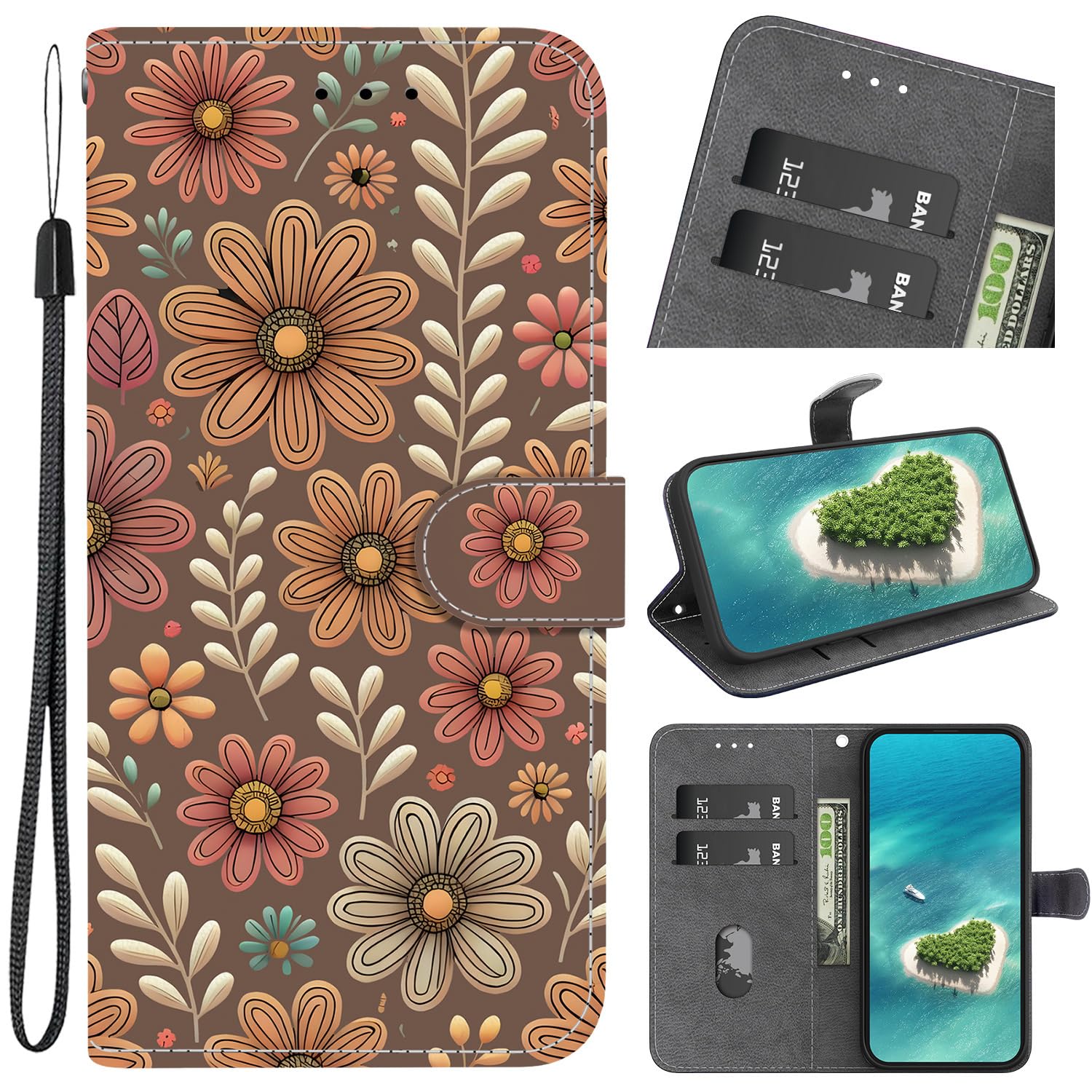 Protection Motorola G86 étui rabat cuir avec support - 8