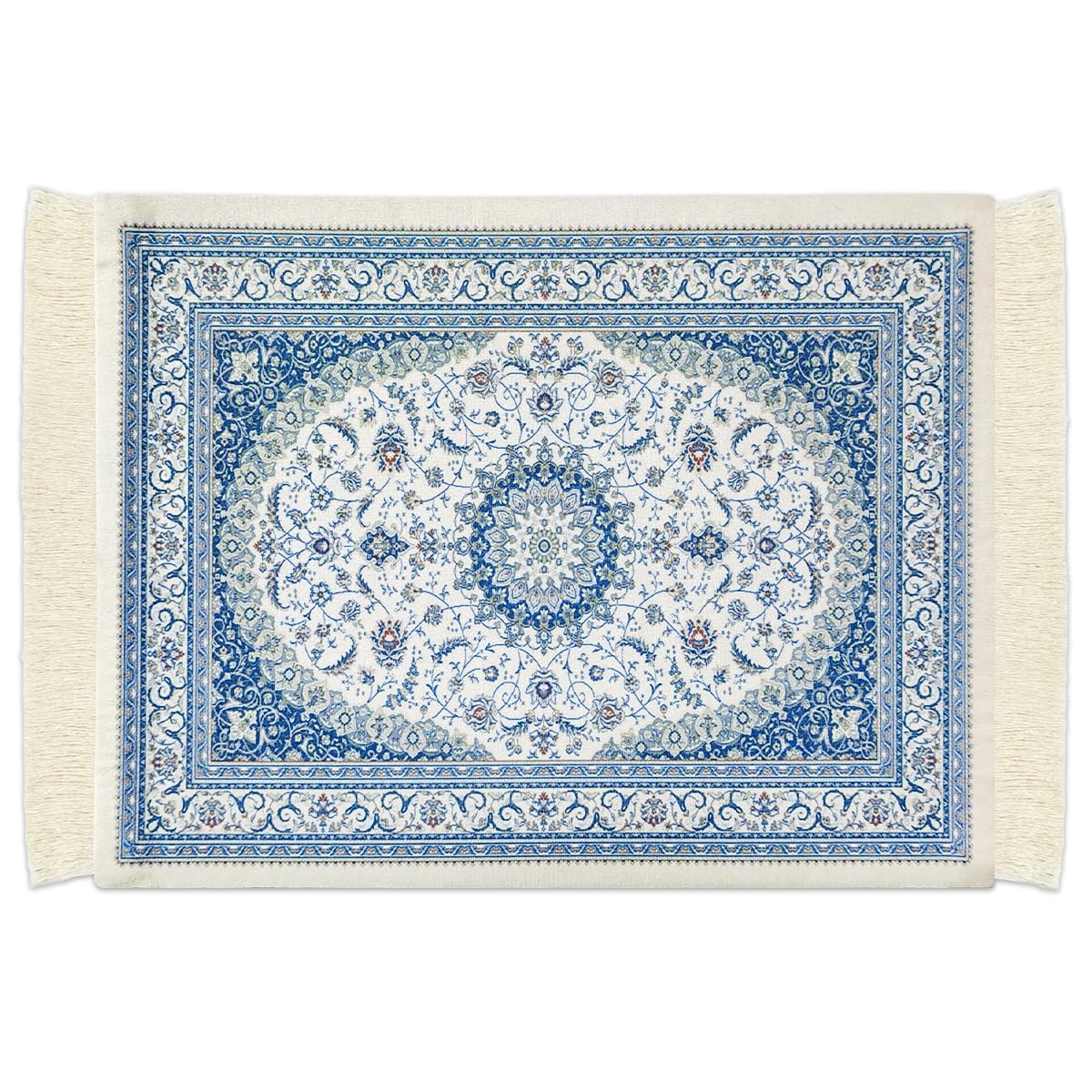 Persian Carpet Style Mouse Pad Oriental Vintage Bohemian Rug Desk Pad Miniature Mouse Mat Coaster Table Décor for Office Home-image-17