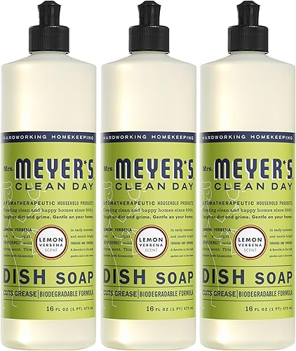 Mrs Meyer s Clean Day Jabón Líquido16ozVerbena de limón paquete de 3 por Mrs Meyers