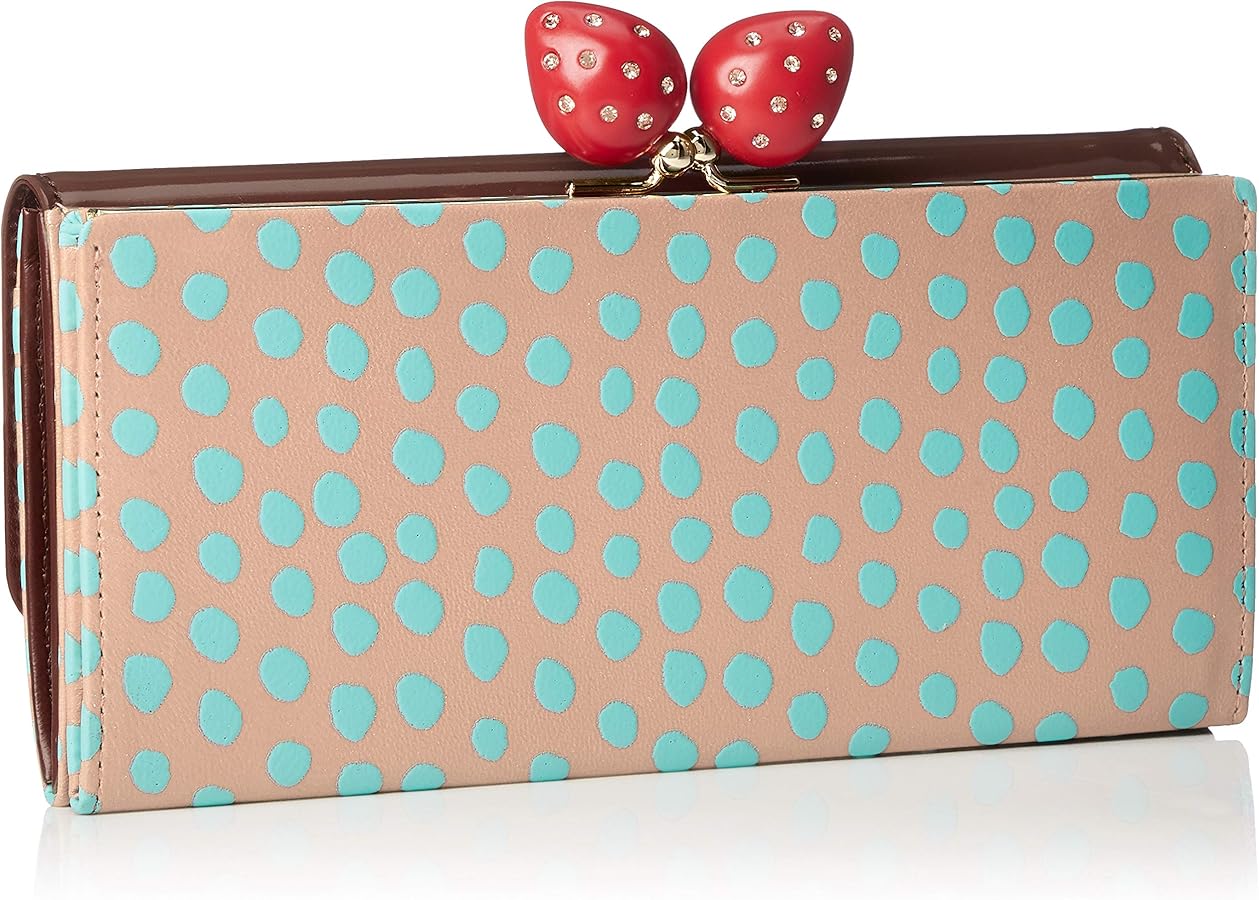 Amazon | [ツモリチサト] がま口長財布 いちご レディース ベージュ