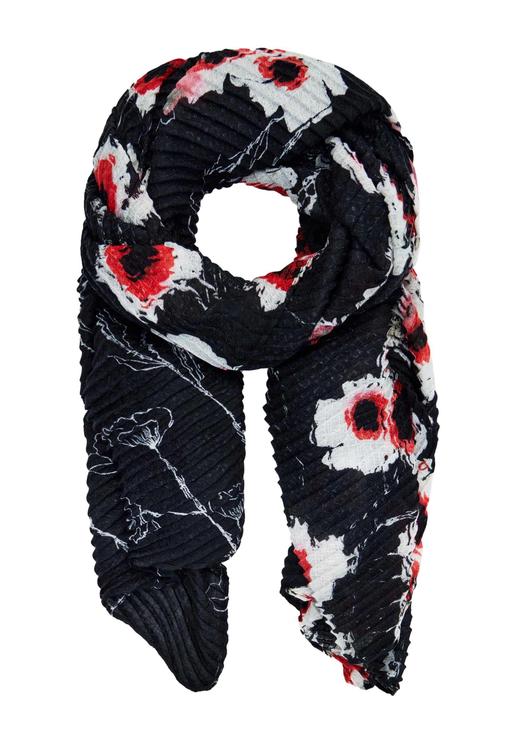 Desigual Accessori donna Fabric rettangle Foulard accessori tessuto rettangolare, Colore: rosso, Taglia unica