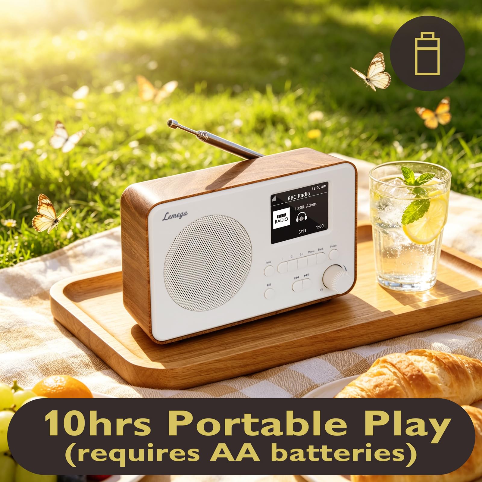 IR1S Internet Radio Walnut (orzech włoski)
