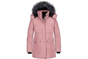 Women's Winter Sherpa Pink Parka