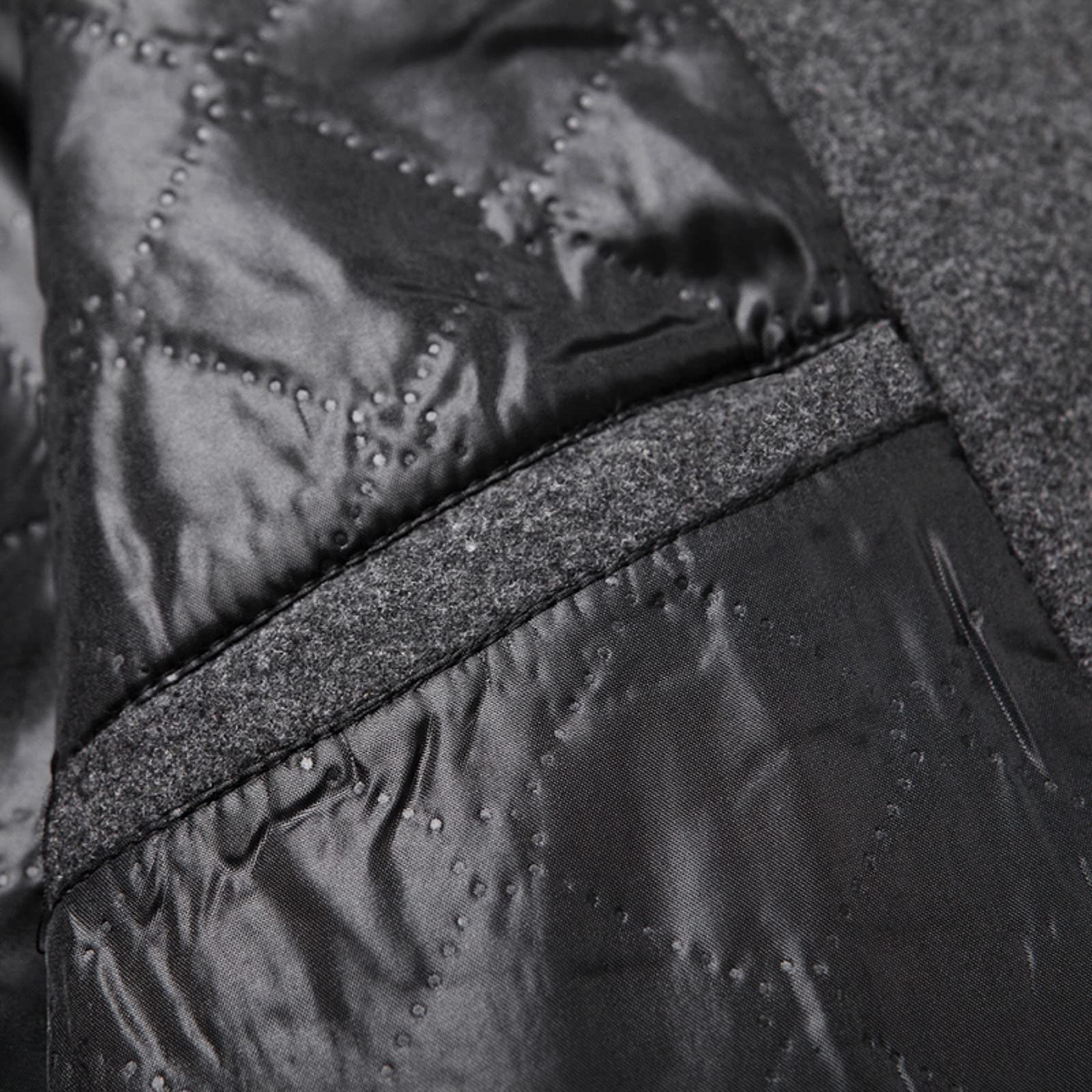 Abrigo de lana y gabardina para hombre | Diseño de longitud media de un solo pecho con cuello alto y tela de lana gruesa | Chaqueta cálida de invierno para un estilo casual elegante, ropa ajustada