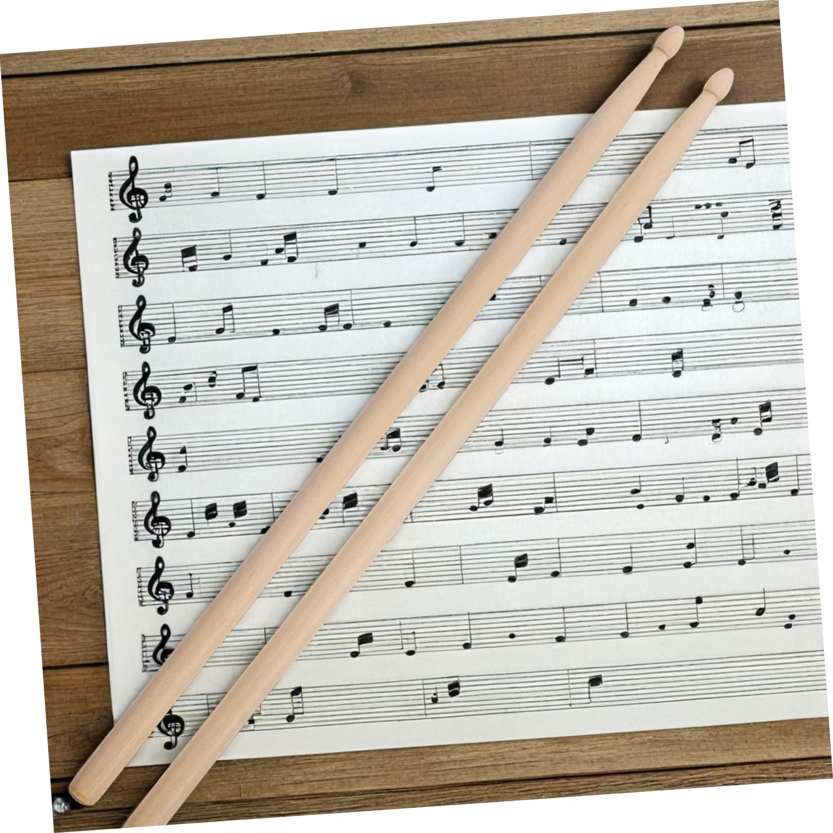 12 Paia Bacchette Batteria in Legno d Acero Bilanciate ed Ergonomiche Finitura Liscia per Jazz Rock e Percussioni per Studenti e Musicisti Adulti