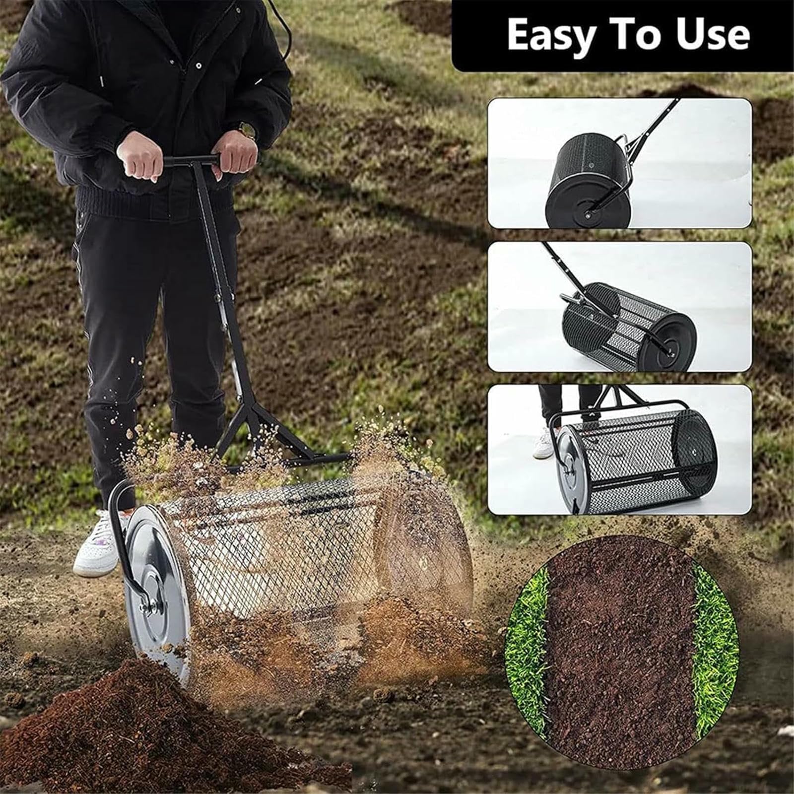 Extendedor De Compost, Máquina De Siembra Manual, para La Turba De Turba, Fertilizantes, Semillas