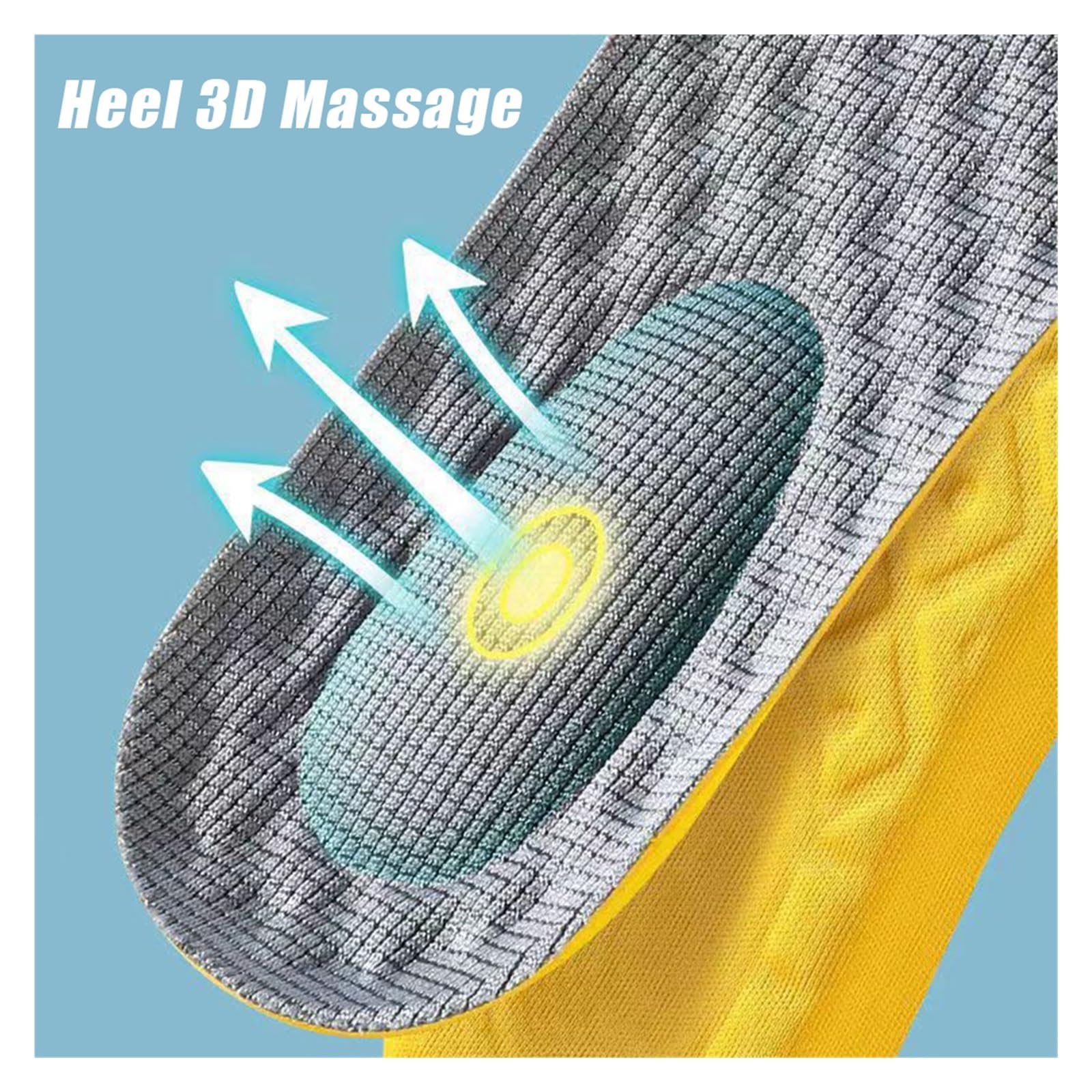 Plantillas deportivas for pies, suaves, de alta elasticidad, con absorción impactos, 1 par Para Hombre y Mujer(EU41-42)