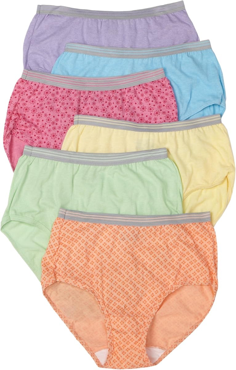 Fruit of the Loom - Pack de 6 braguitas breves para mujer