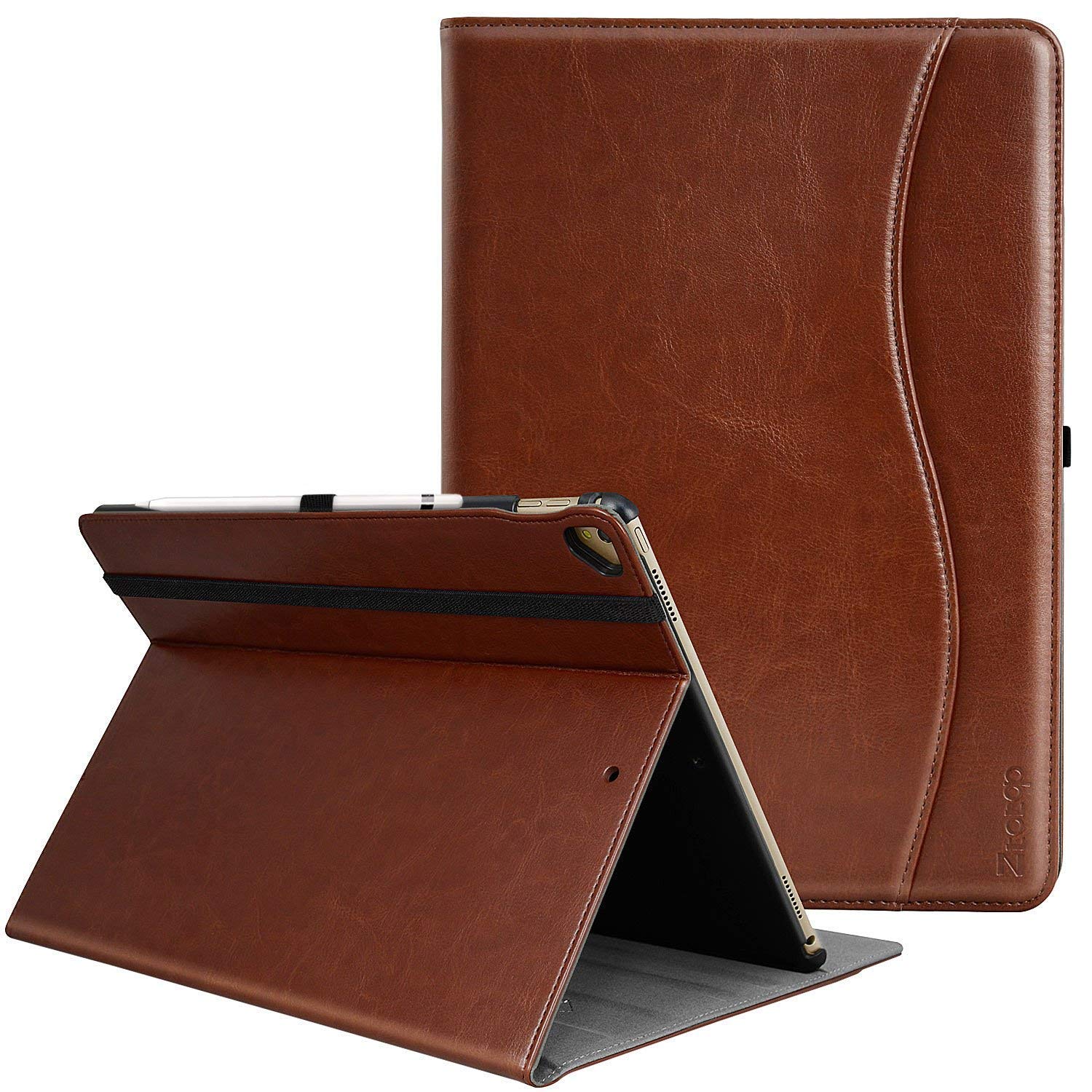 Custodia DMaos Per IPad Pro 12.9” 2017/2015 – Vintage Book In Pelle Sintetica Con Chiusura Magnetica, Blu