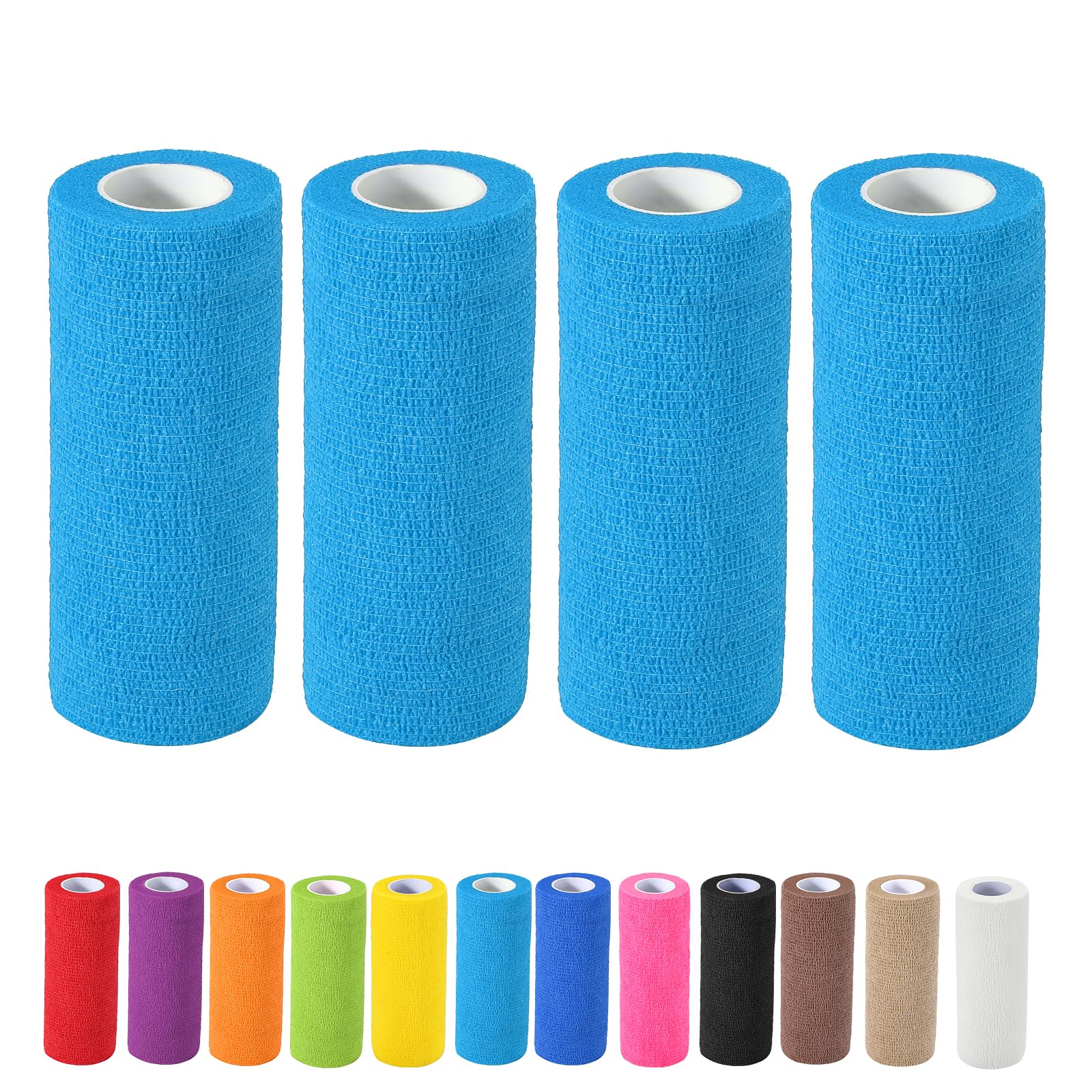 4 Pack Self Adhesive Bandage Wrap, 6 ln x 5 Yards Vet Wrap Tape, Skin — Amazon image 7