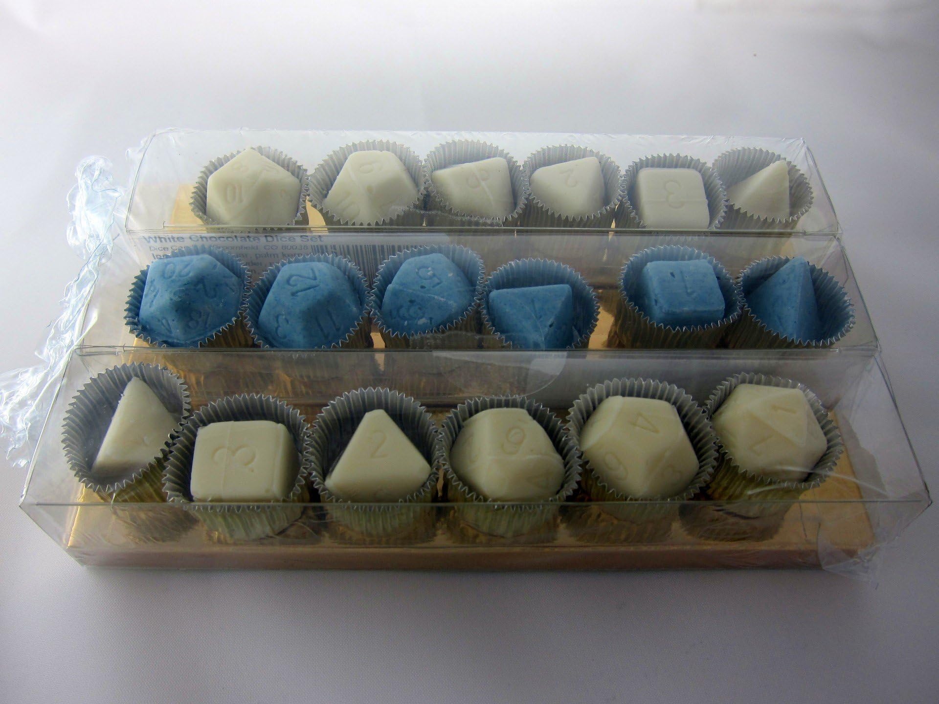 Hanukkah White Chocolate Dice Sets