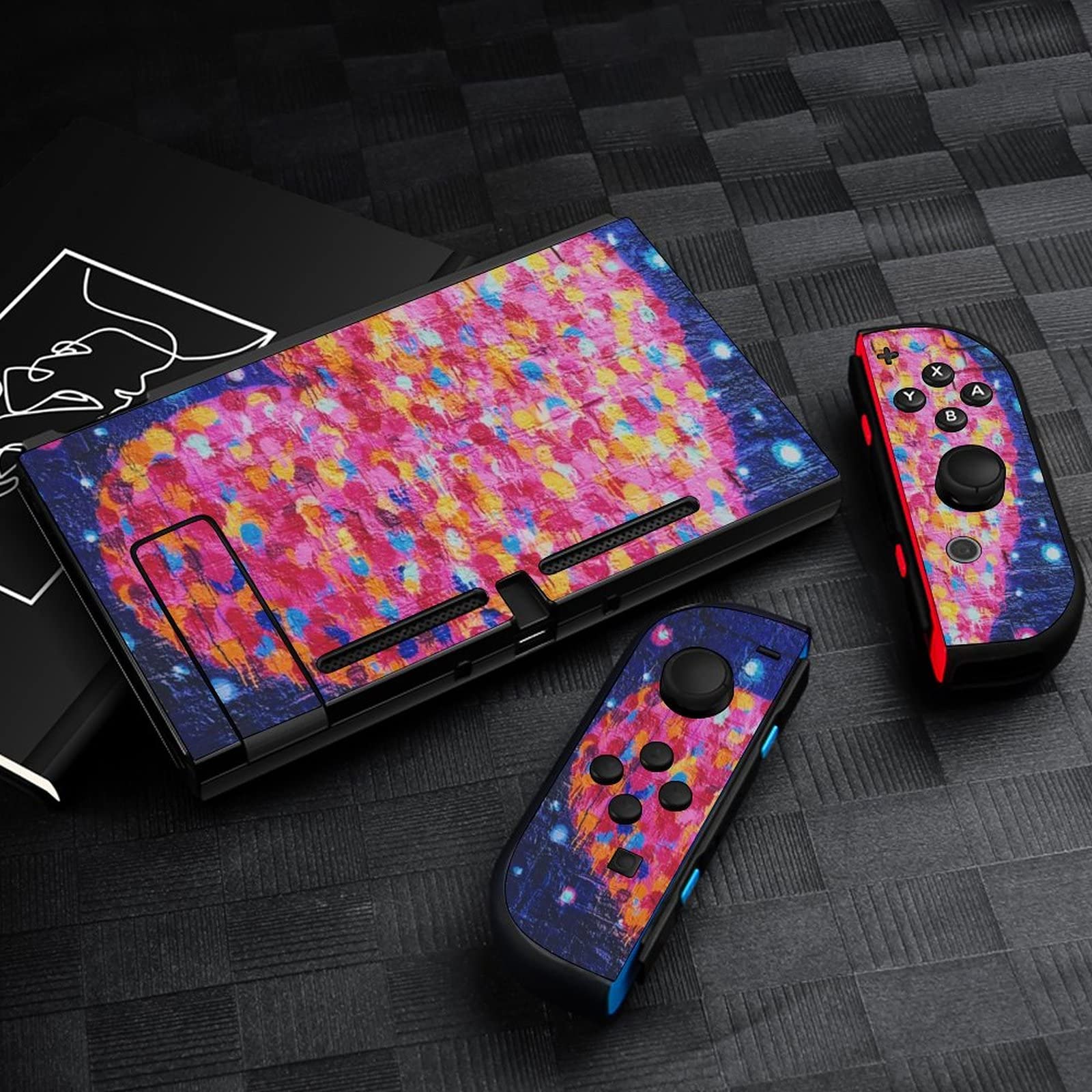 Amazon.co.jp: スイッチ スキンシール セット ブルーウォール 赤 