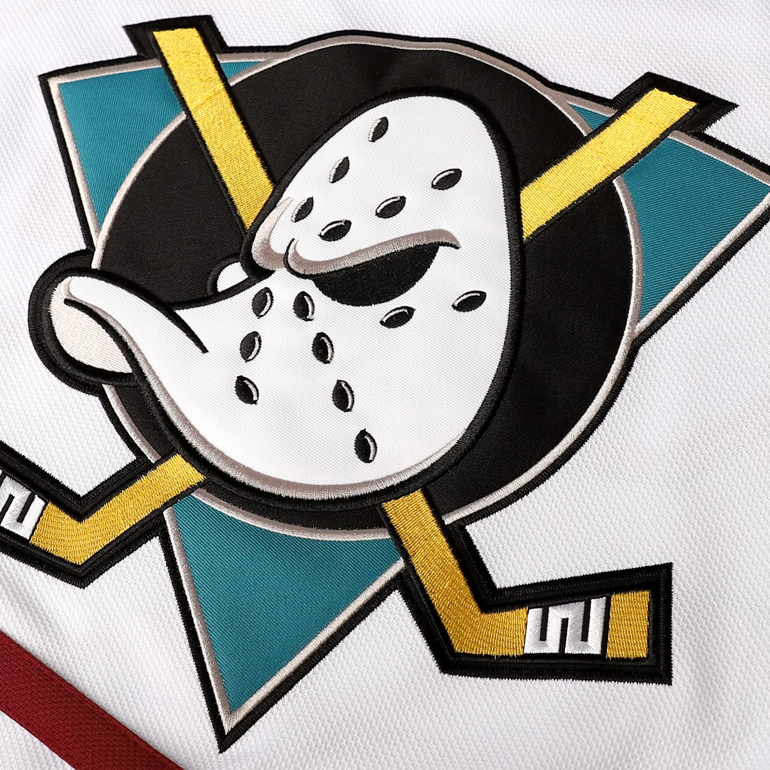 Men Mighty Ducks 33 Greg Goldberg 96 Charlie Conway 99 Adam Banks Camisetas de Hockey sobre Hielo Cosidas - - Large