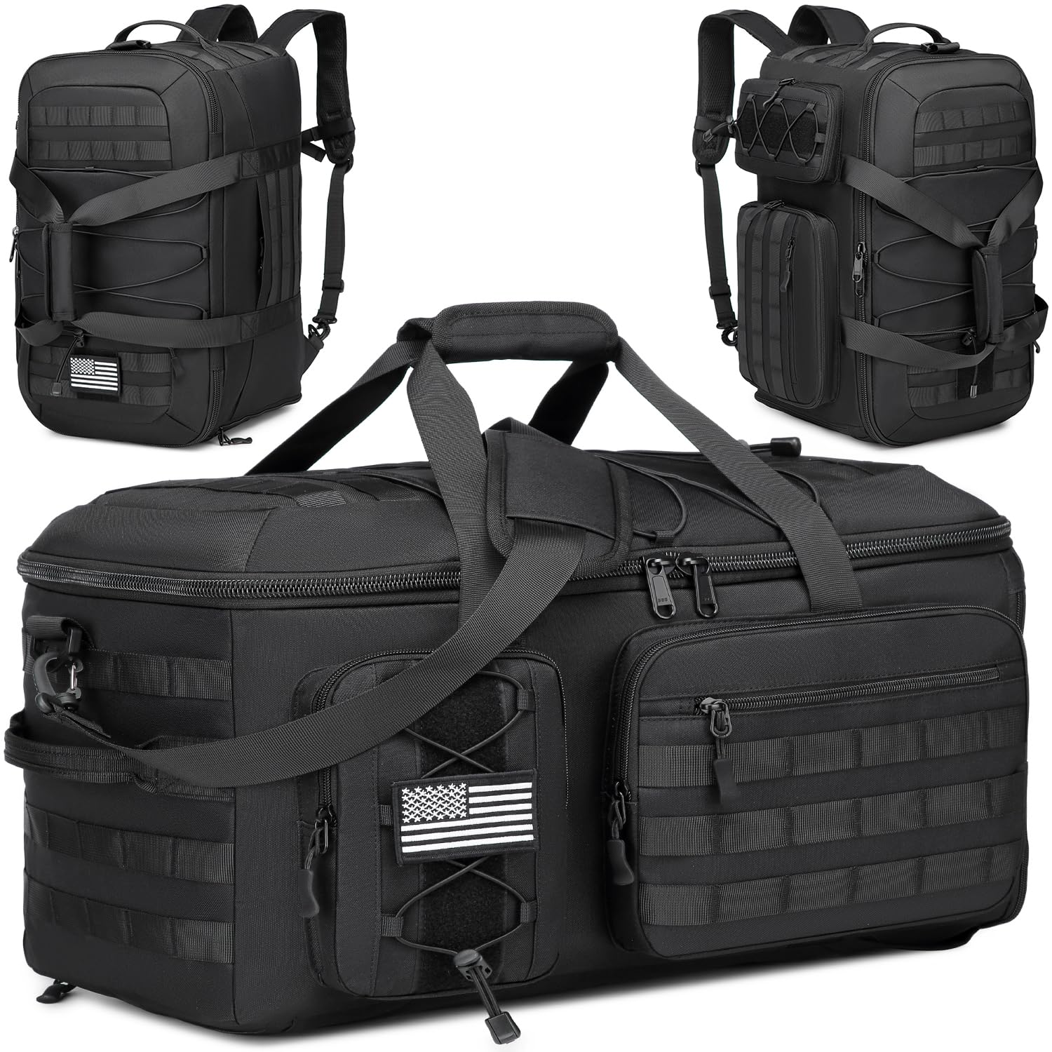 HAMBOLY 3-in-1 Duffle Bag in black