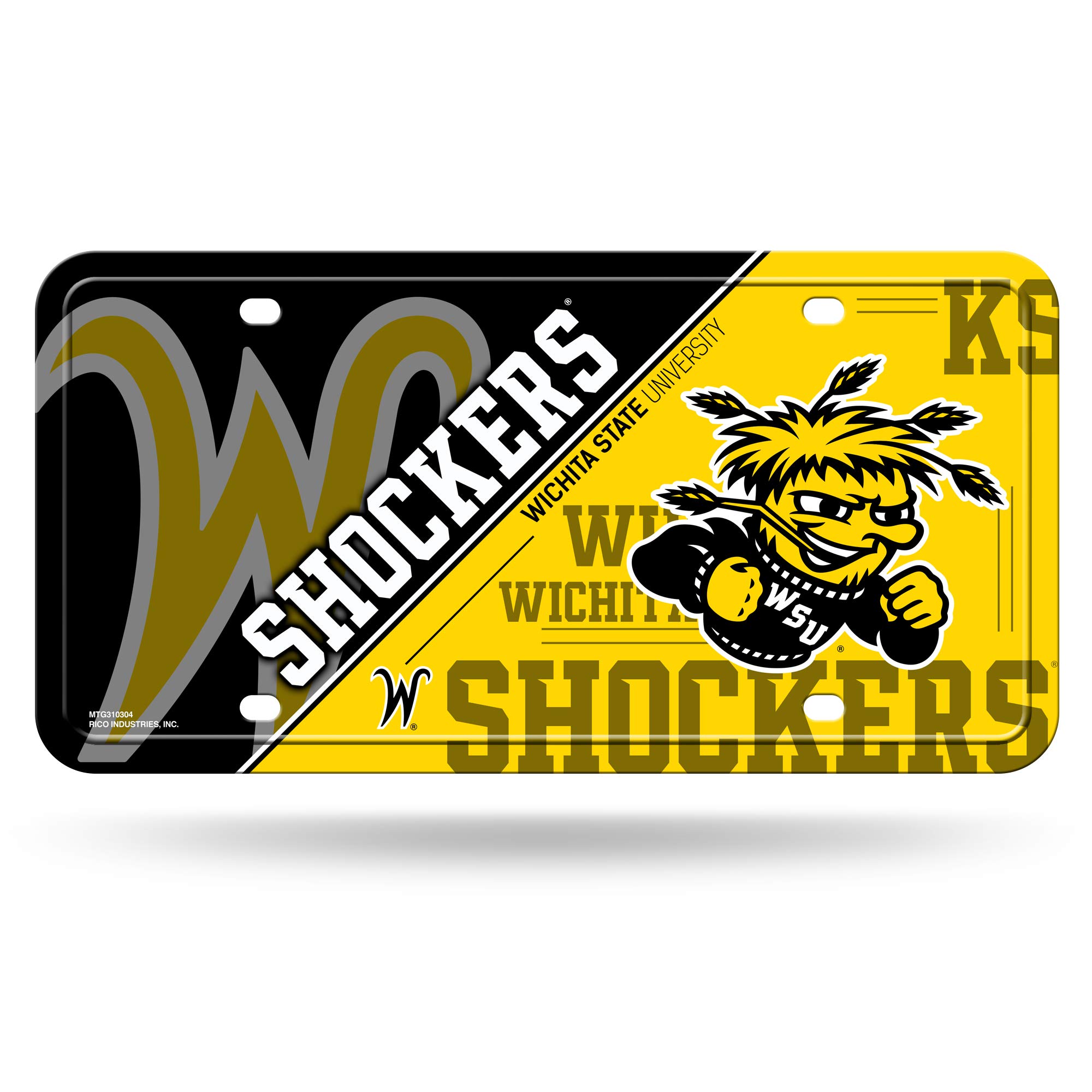 Rico Industries NCAA Unisex-Adult Metal License Plate Tag