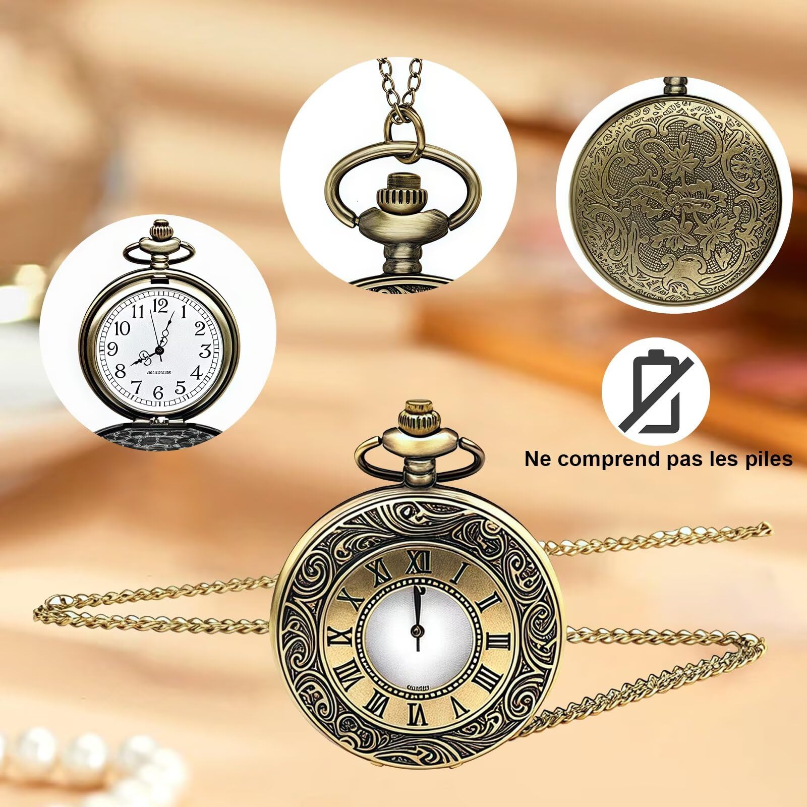 yecwkaz Accessory 20 Men's 1920s Costume Accessories Set including Waistcoats Tie Watch Costume Man 1920s for Carnival Halloween Cosplay Party - Image 4