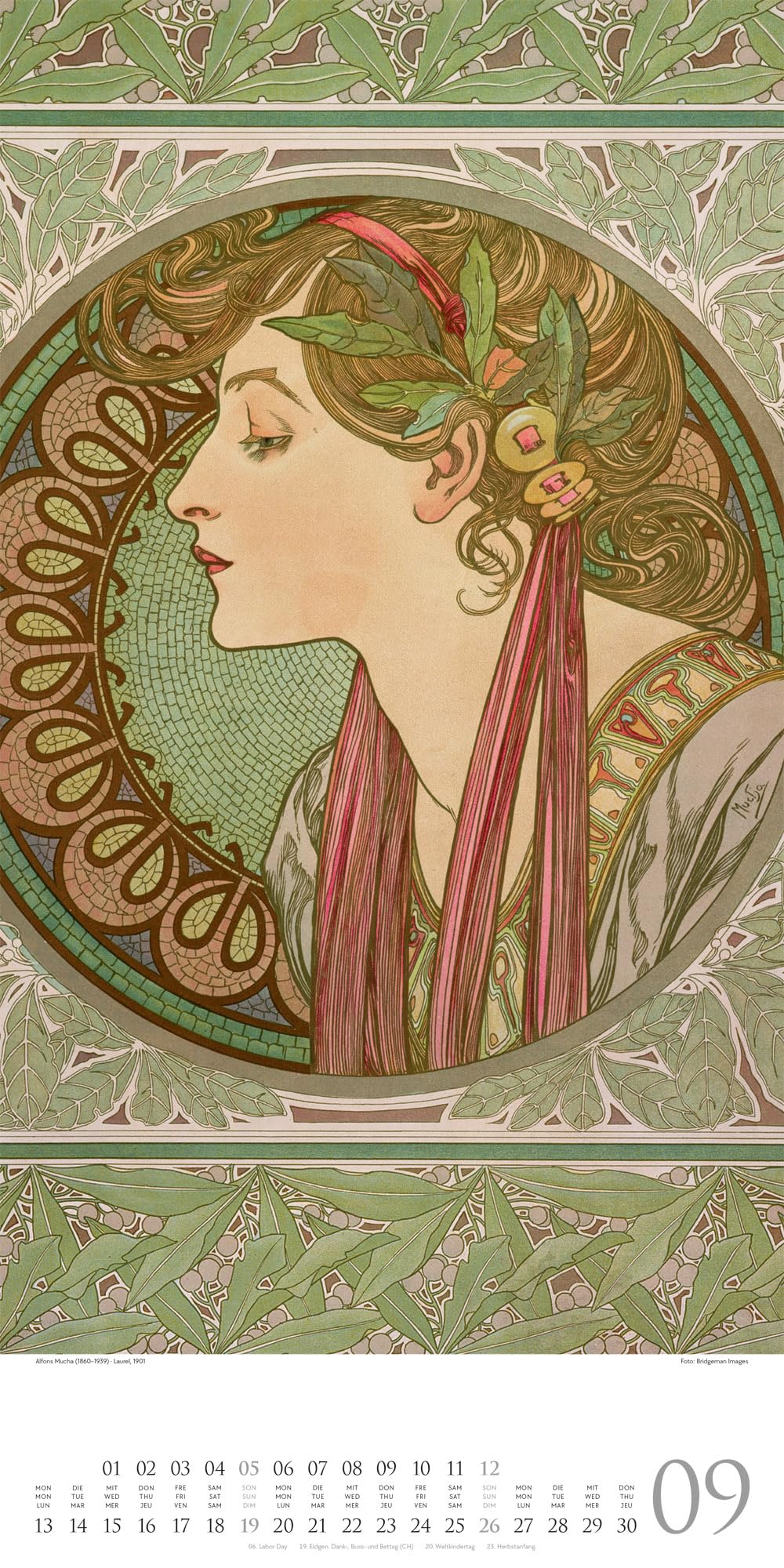 Alfons Mucha Kalender 2027: Geschmackvoller Kunst-Kalender im schlanken Hochformat (33x66 cm) | Plakatkunst des Jugendsstils