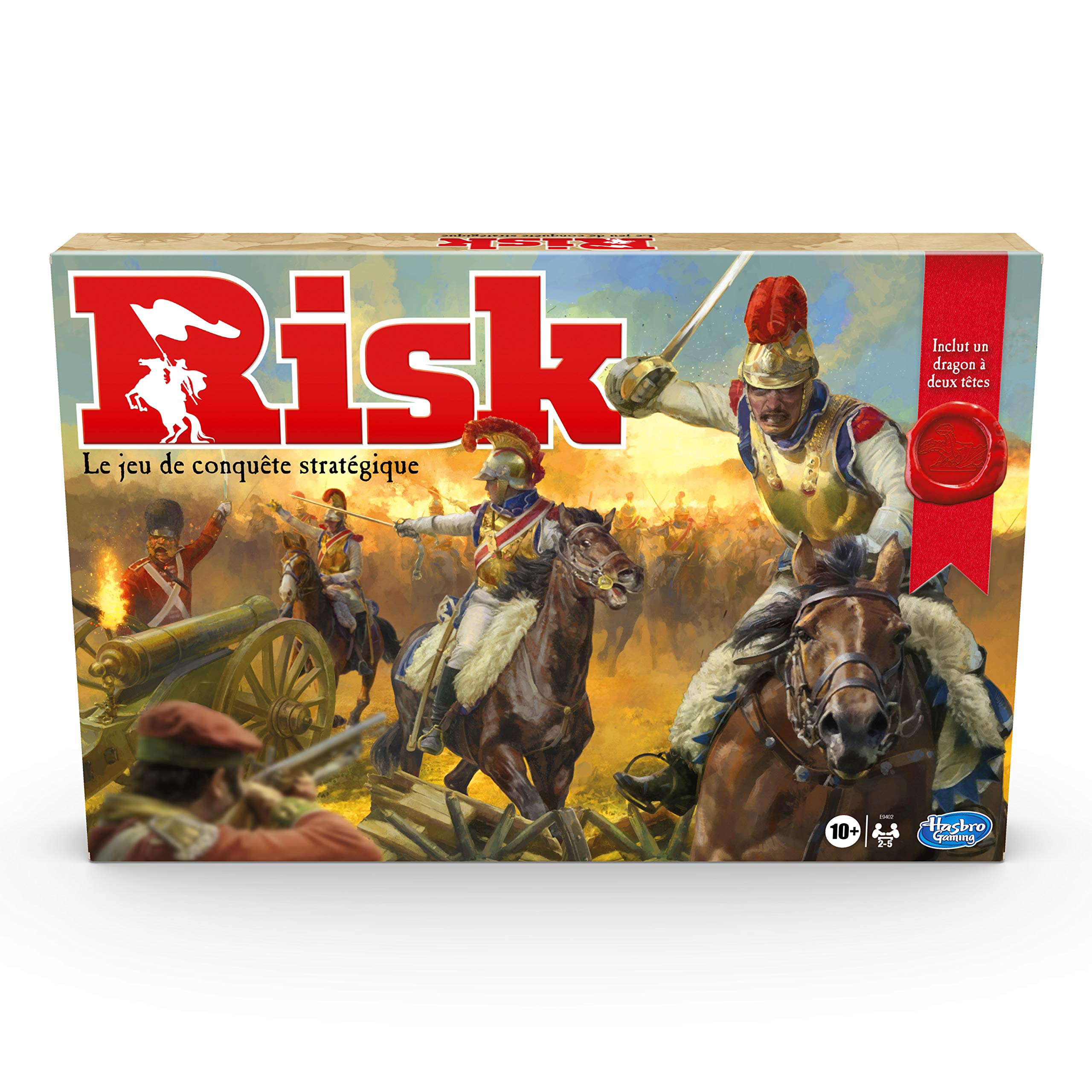 Jeu Risk avec Dragon, Compatible avec Alexa d'Amazon, Jeu de stratégie, à partir de 10 Ans, inclut Un jeton spécial de Dragon, exclusivité Amazon