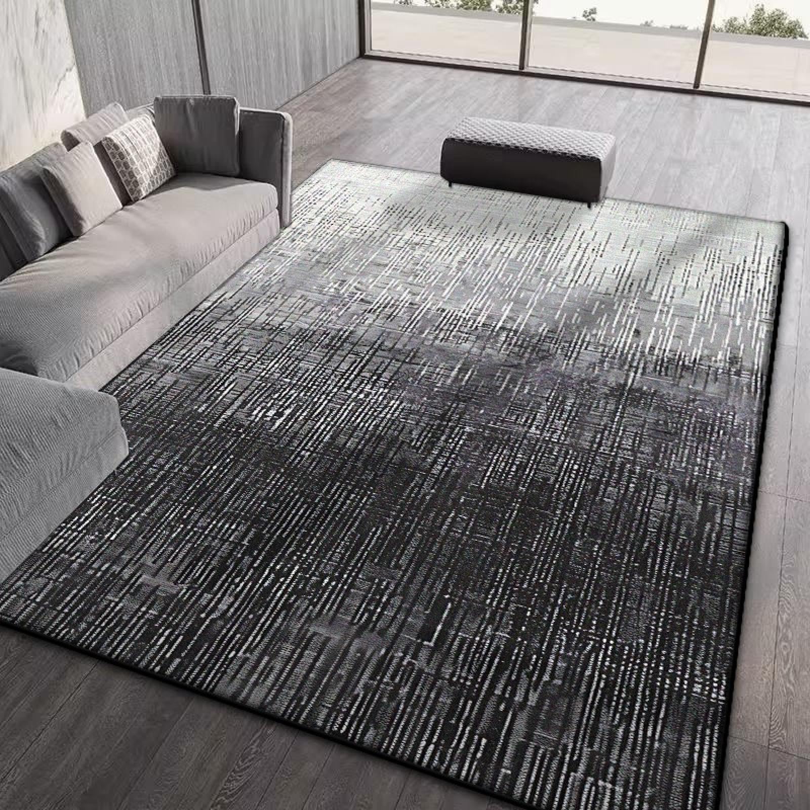 Tapis de salon non pelucheux CX027 fini les corvées de nettoyage