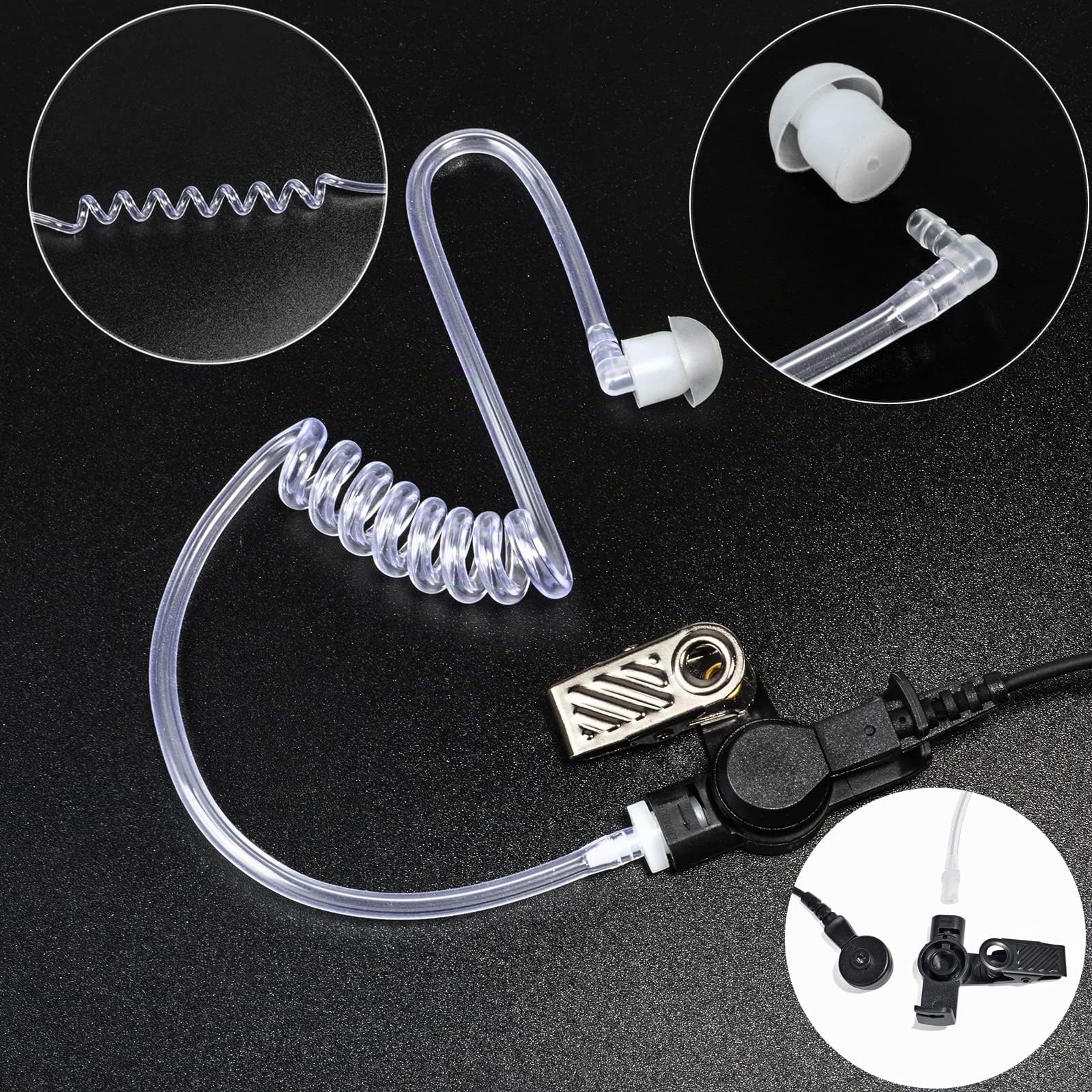 HYS Sepura - Auriculares de Seguridad compatibles con radios Sepura STP8000 STP9000(Tetra) SC20 SC21 (Tipo 1)