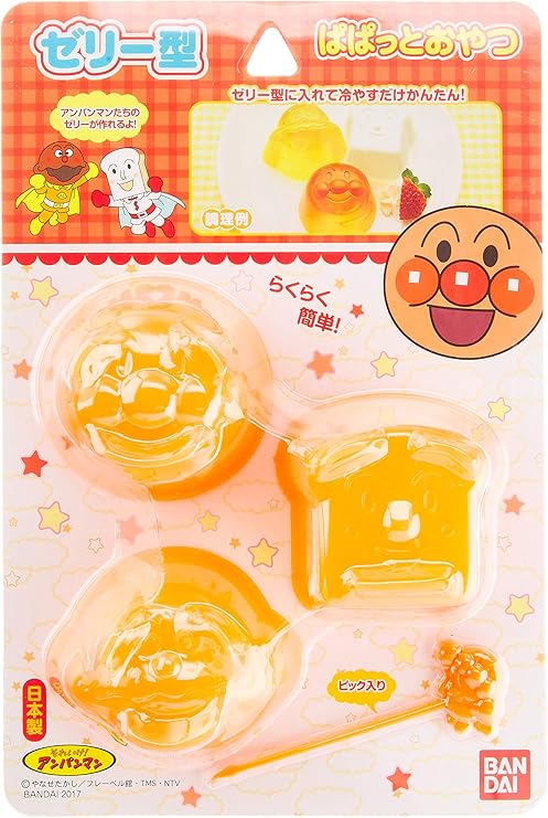 Amazon トルネ 日本製 ゼリー型 お菓子 手作り ピック付き アンパンマン カレーパンマン しょくぱんまん ゼリー型 オンライン通販