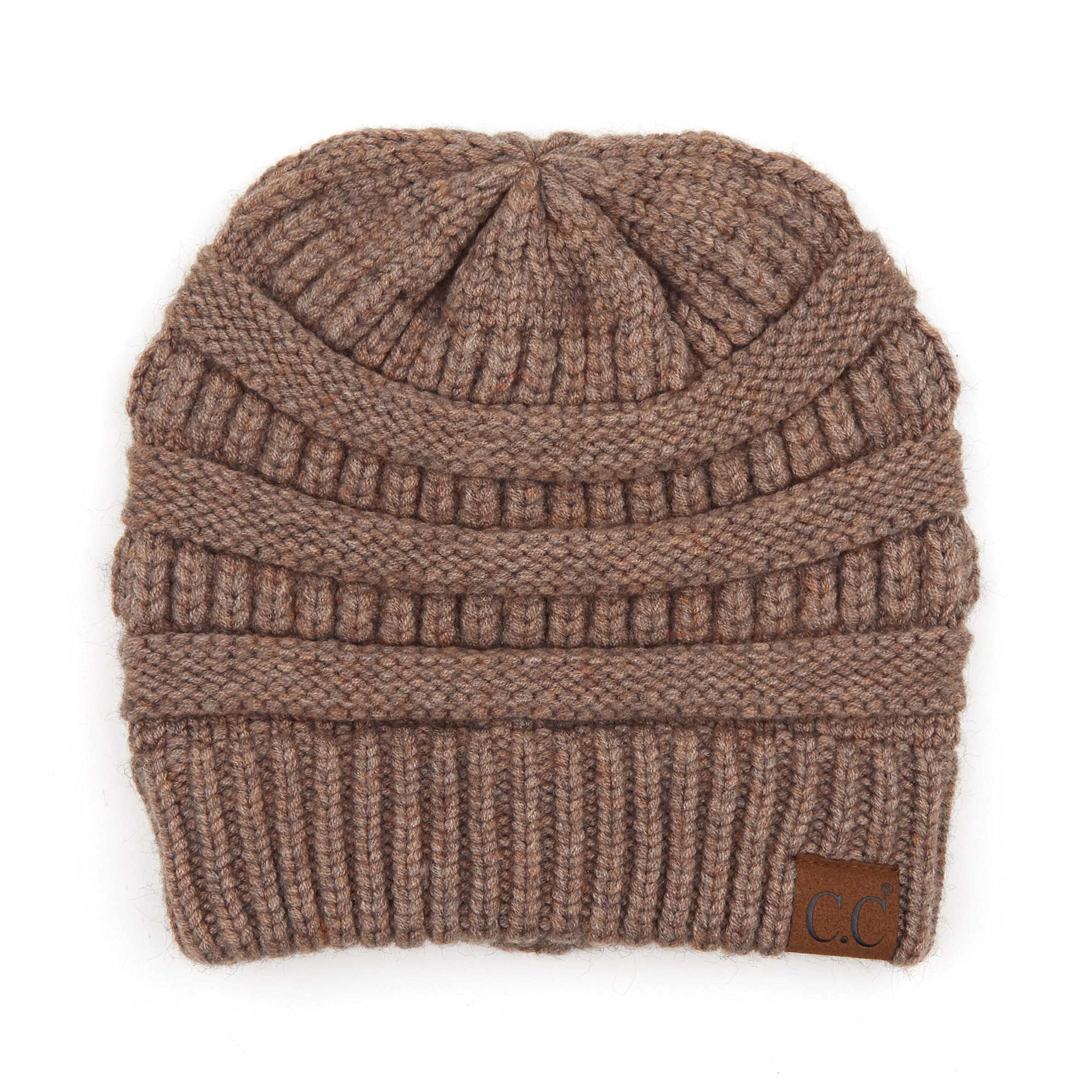 C.C Trendy Warm Chunky Soft Stretch Cable Knit Beanie Skully, Winter Mint, One Size — view 127