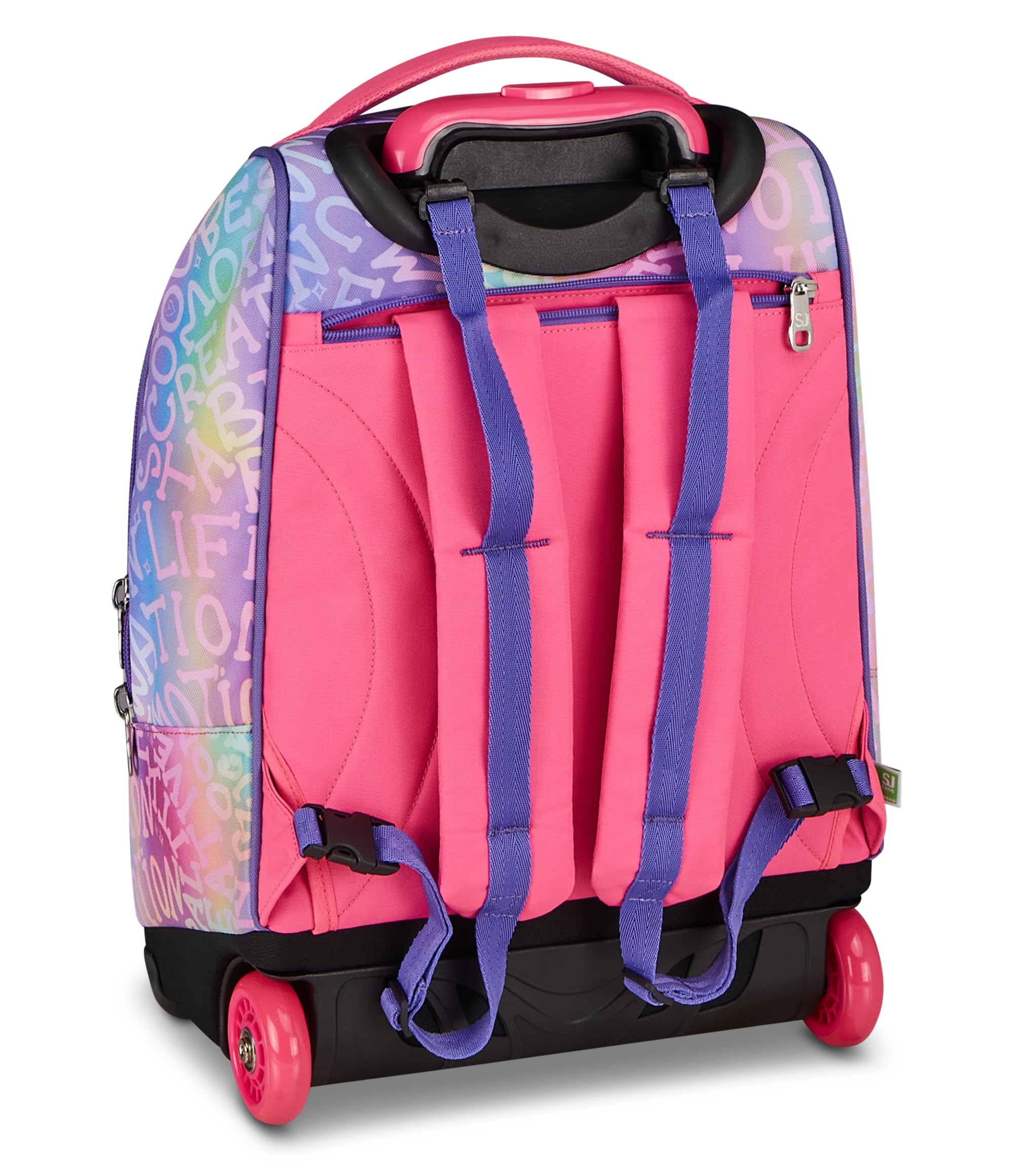 SJ GANG STYLE JAM GANG Big Trolley, 30 L, Doppio Scomparto, Spallacci a scomparsa, Doppio uso, Tasca frontale, Scuola elementare, Violet, Bambine, rosa/viola