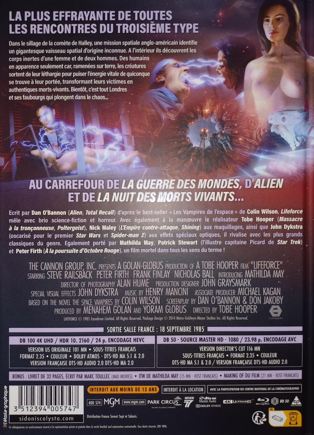 Lifeforce (1985) [18] Blu-ray - Arrow Video Special Edition (Region B)