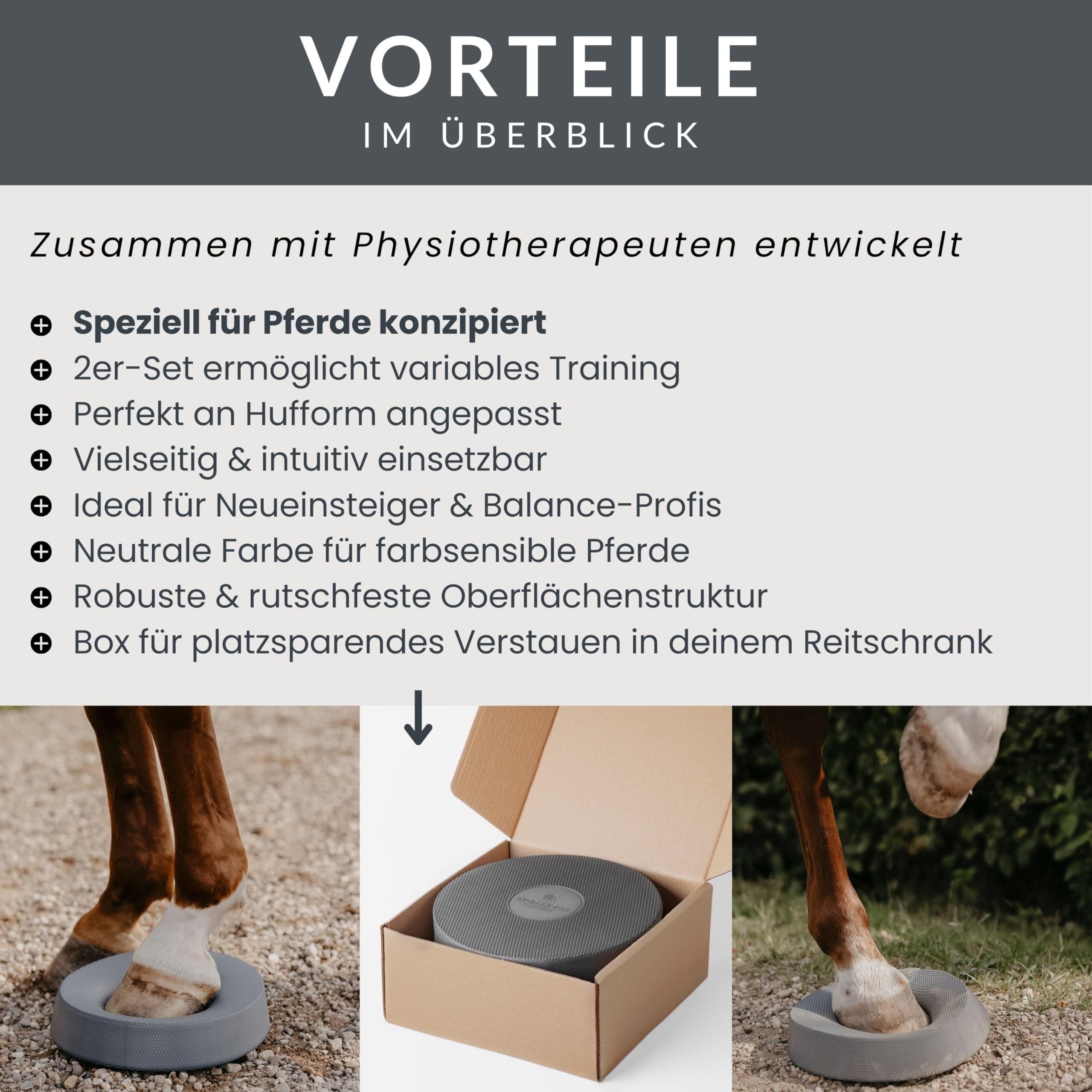 NRSHOLM EQUESTRIAN, Balance Pad Horse Set Of 2, Accessories For Floorwork With Horses, Pack Of - View #9