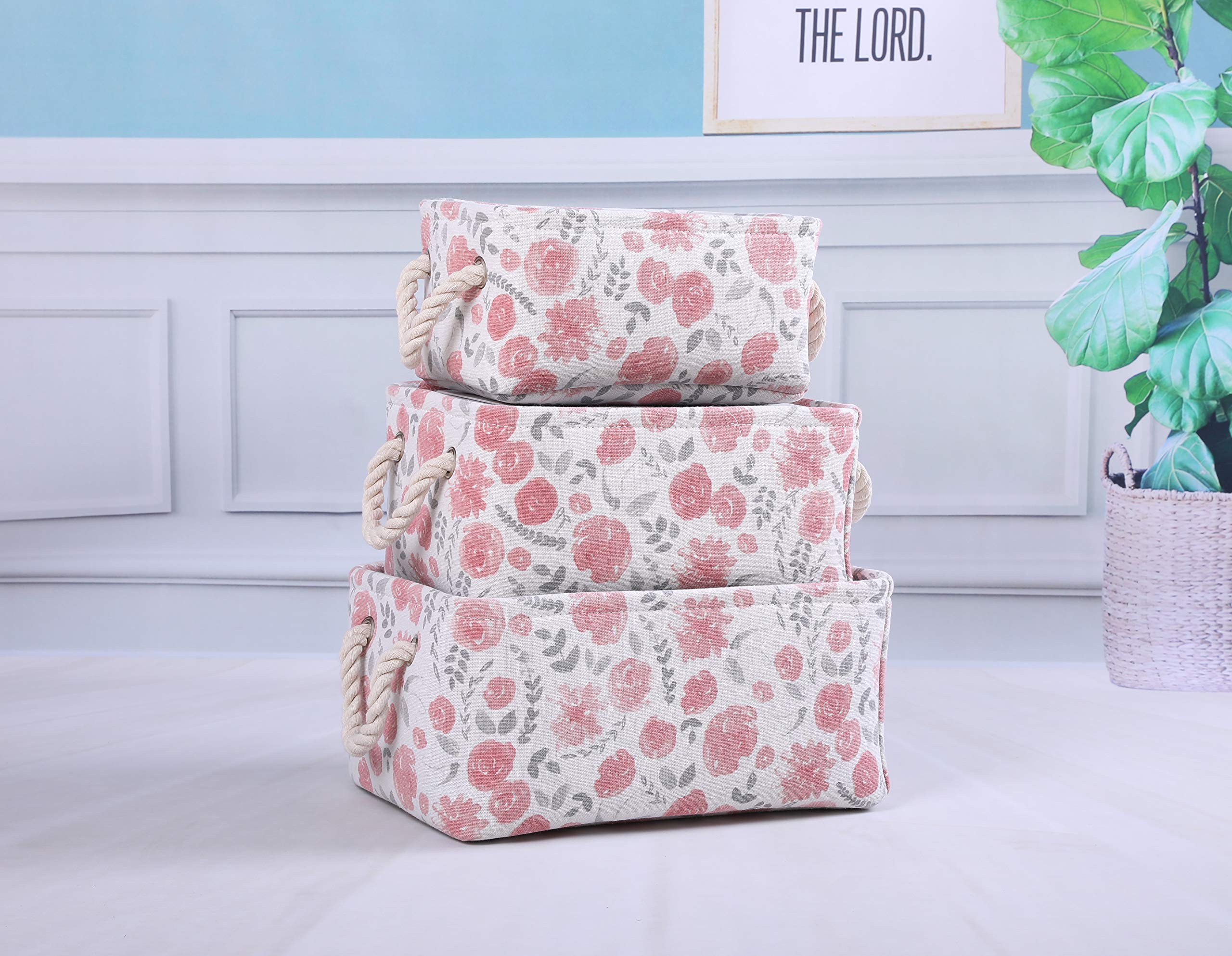 Cesta grande para almacenaje impermeable, cesta organizadora ligera para usar como cesto de la ropa, cubos para juguetes, cestas de regalo, para la ropa sucia, para dormitorio de estudiantes, dormitorio de los niños, cuarto de baño 5