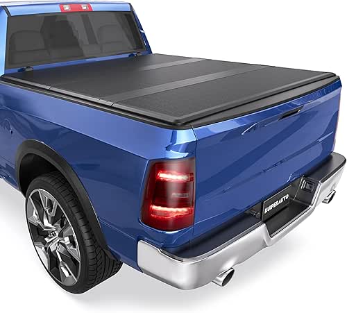Fiberglass Tri Hard Truck Tonneau Cover Fleetside Compatible with 2009-2025