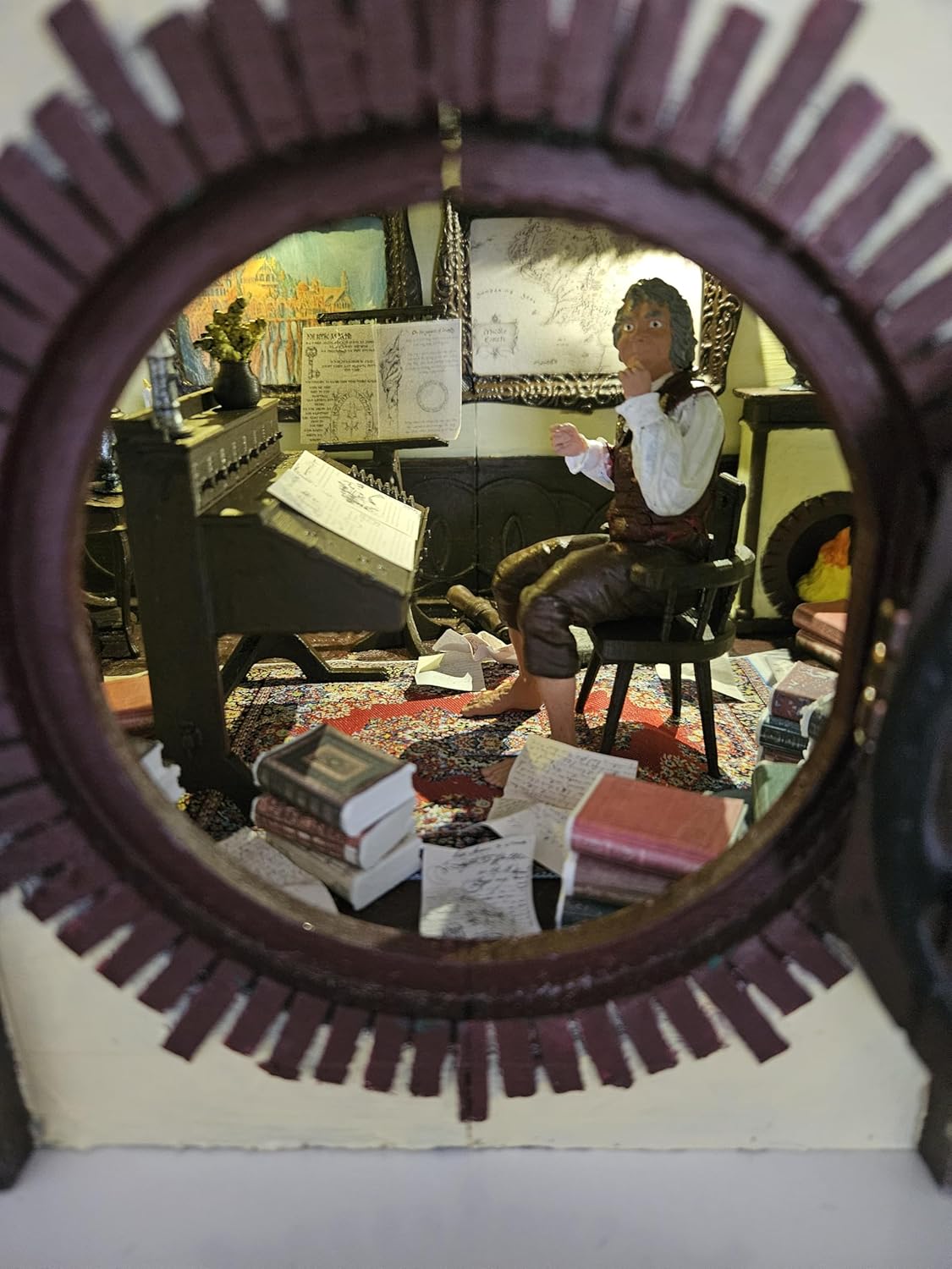 Bilbo House Book Nook, Book Ends, Home Decor