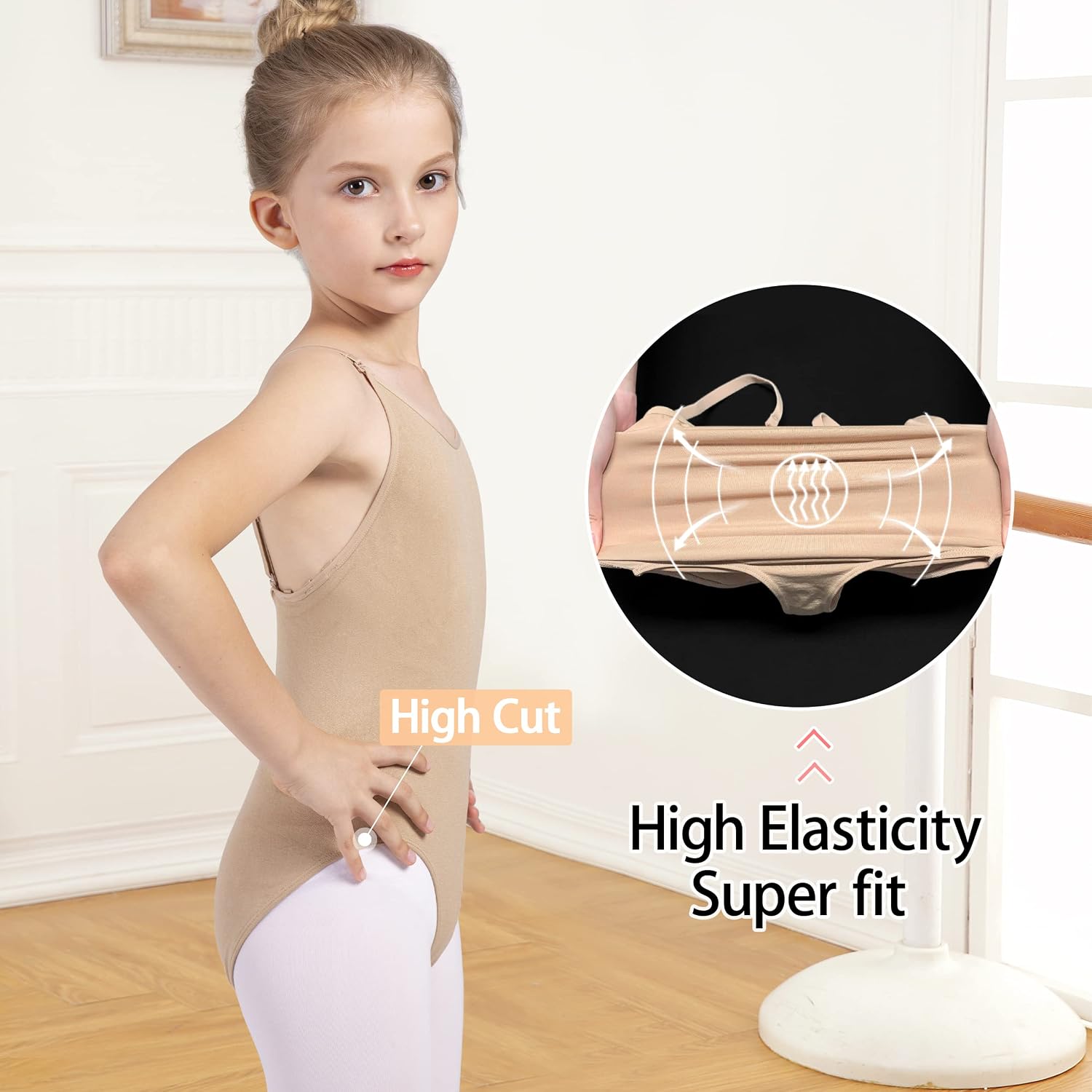 WYHDY Women and Girls Camisole Undergarment Leotard Ballet Briefs Seamless Underwear Dance Wear