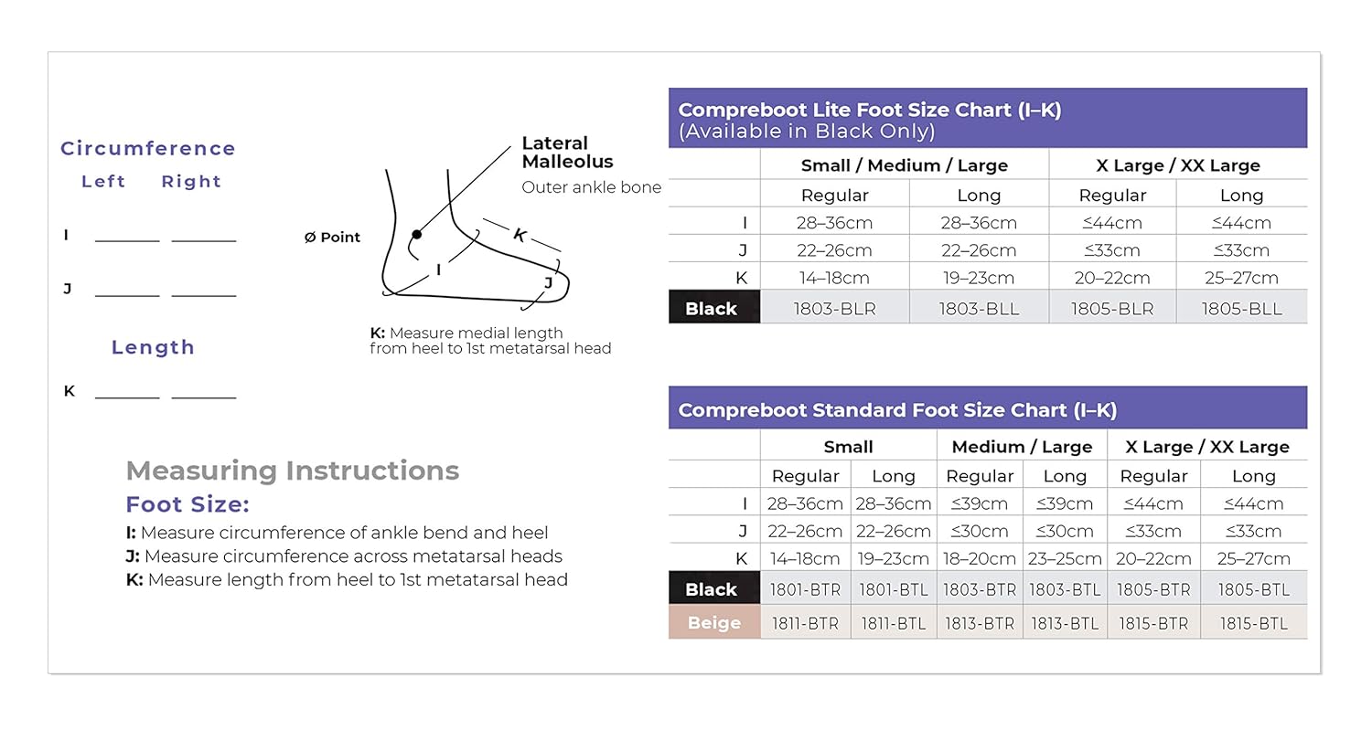 Compreboot;Open Toe/Heel;Black; Sm Regular SIGVARIS