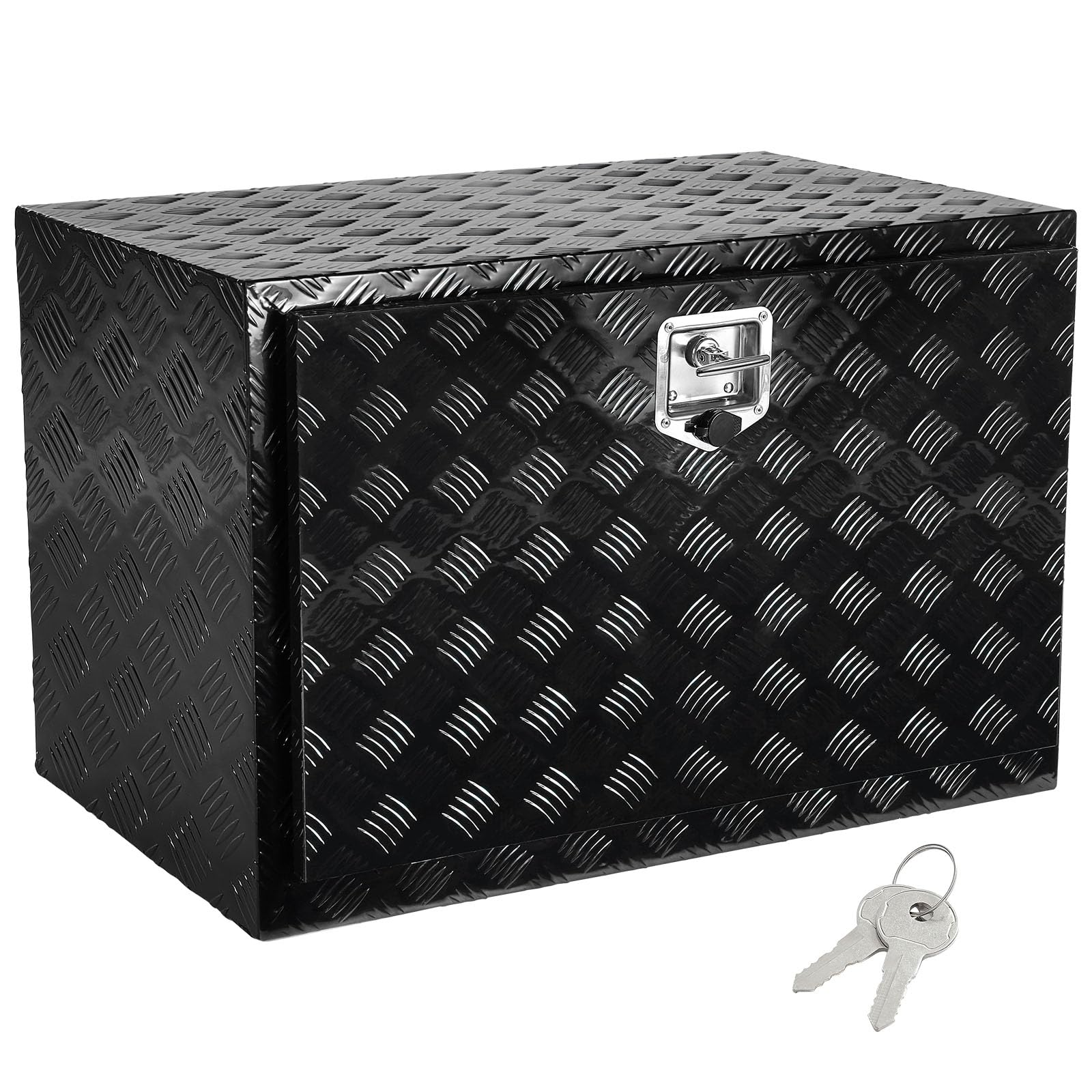 VEVOR Skrzynka narzędziowa do ciężarówek podwozia, skrzynka narzędziowa 1219 x 610 x 610 mm, pudełko do przechowywania pick-upów, materiał aluminiowy, walizka narzędziowa do załadunku 50 kg