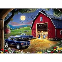 500 Pieces Jigsaw Puzzles for Adults, Evening Farm Puzzle for Adults Seniors, Dance Puzzle 500 Pieces, Gift for Birthday, Home Decor, Fun for Family20.5 * 15 in