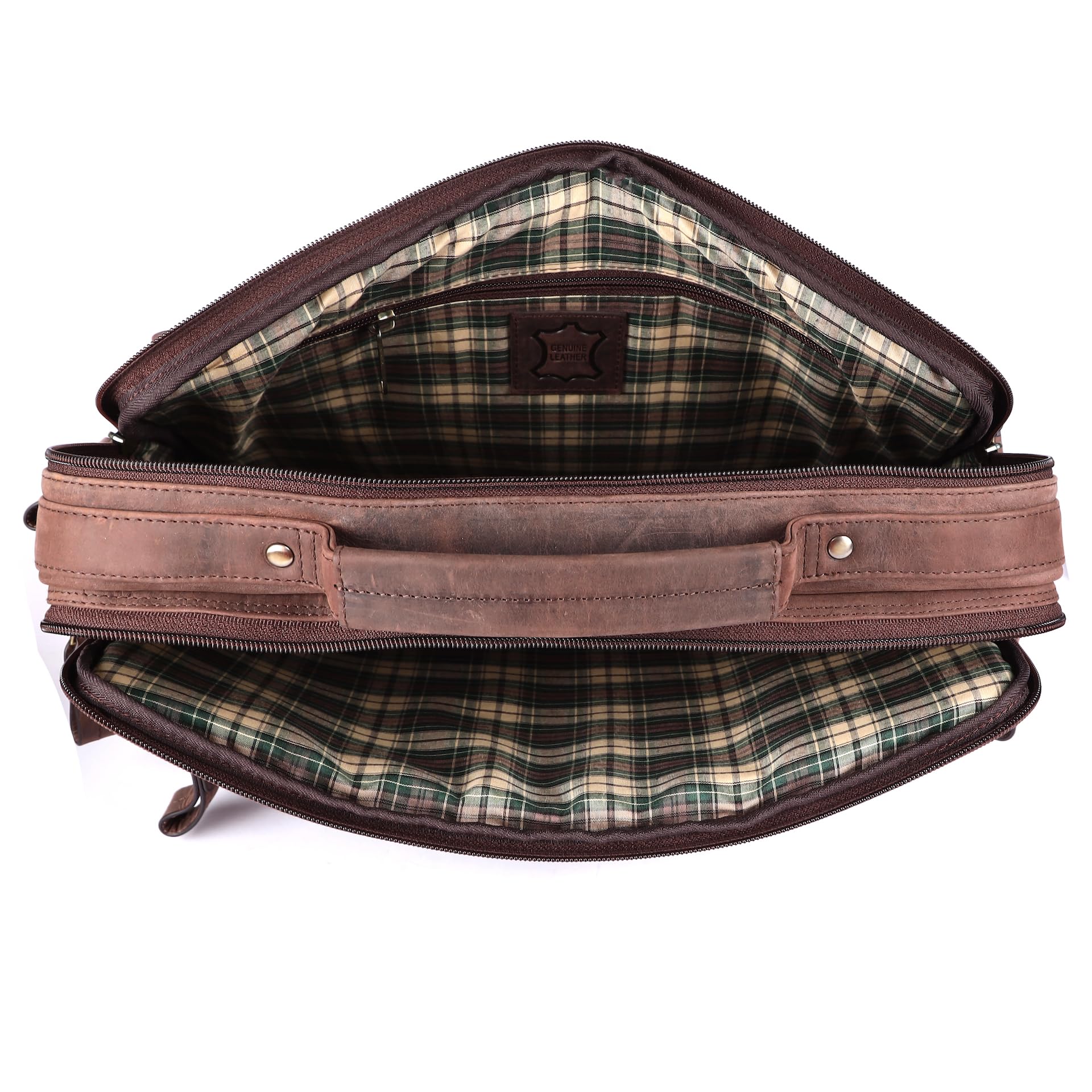 Benthill borsa per laptop vera pelle I borsa a tracolla per laptop I valigetta per notebook I Donna e Uomo borsa I borsa per notebook