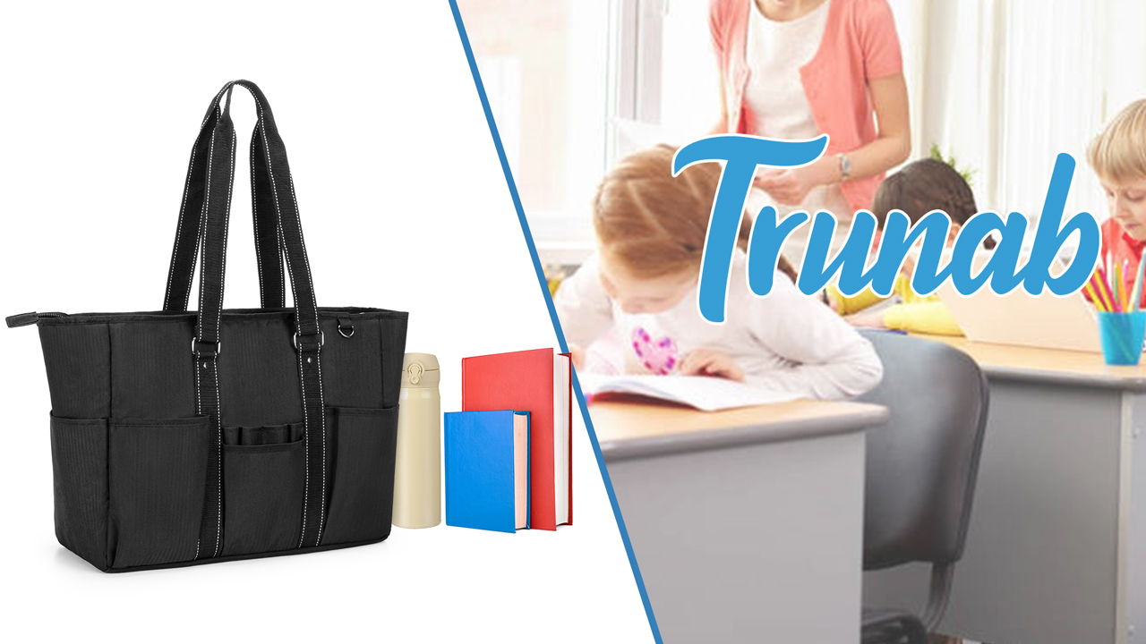 Amazon.com | Trunab Teacher Utility Tote Bag with Multiple Pockets
