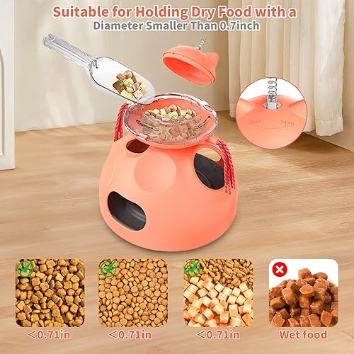 Miniatura 6 de Juguete interactivo para gatos de interior, diseño modular 4 en 1 con golosinas para gatos, rompecabezas alimentador lento, varita teaser, laberinto