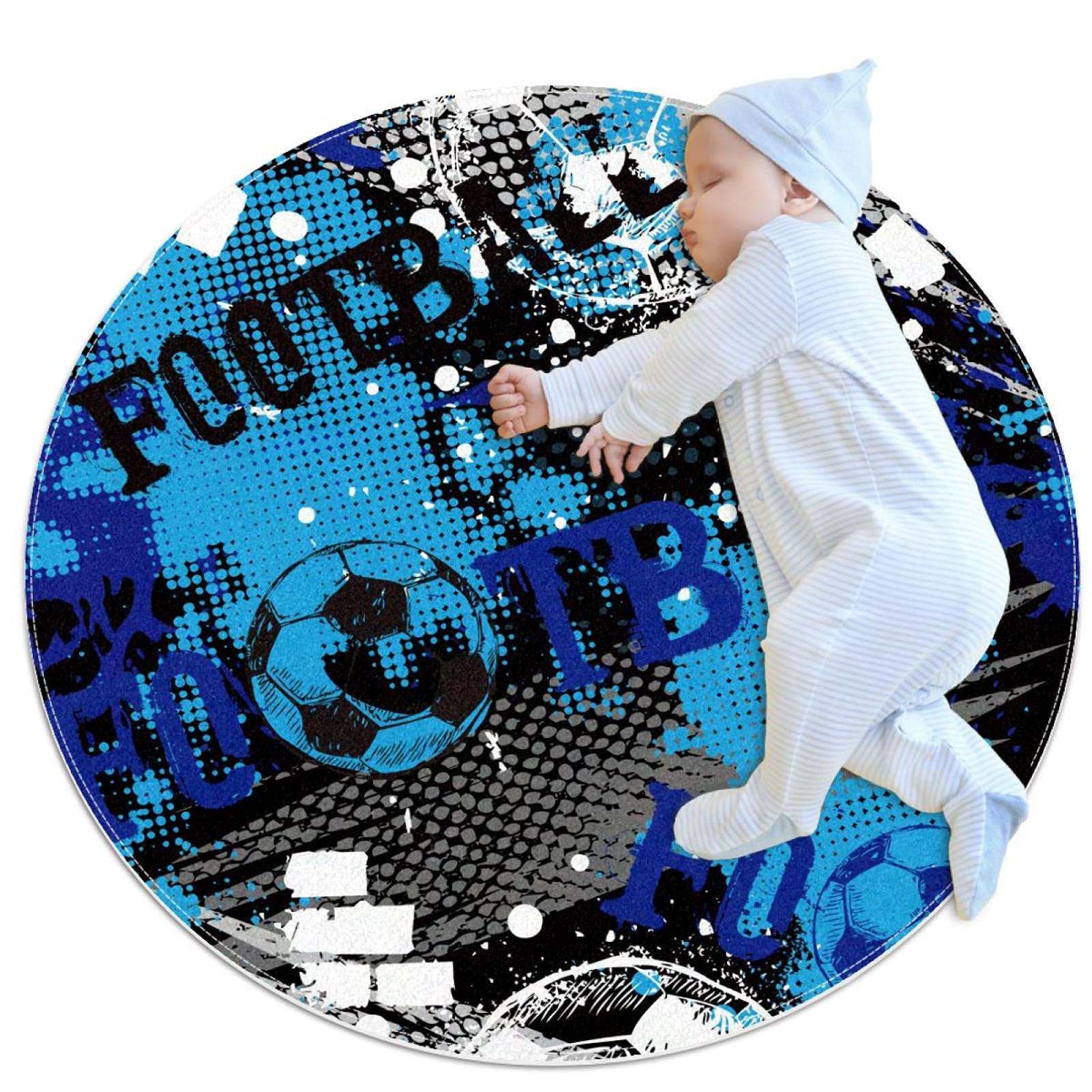 Tapis de football pour chambre d'enfant et coin canapé style sportif